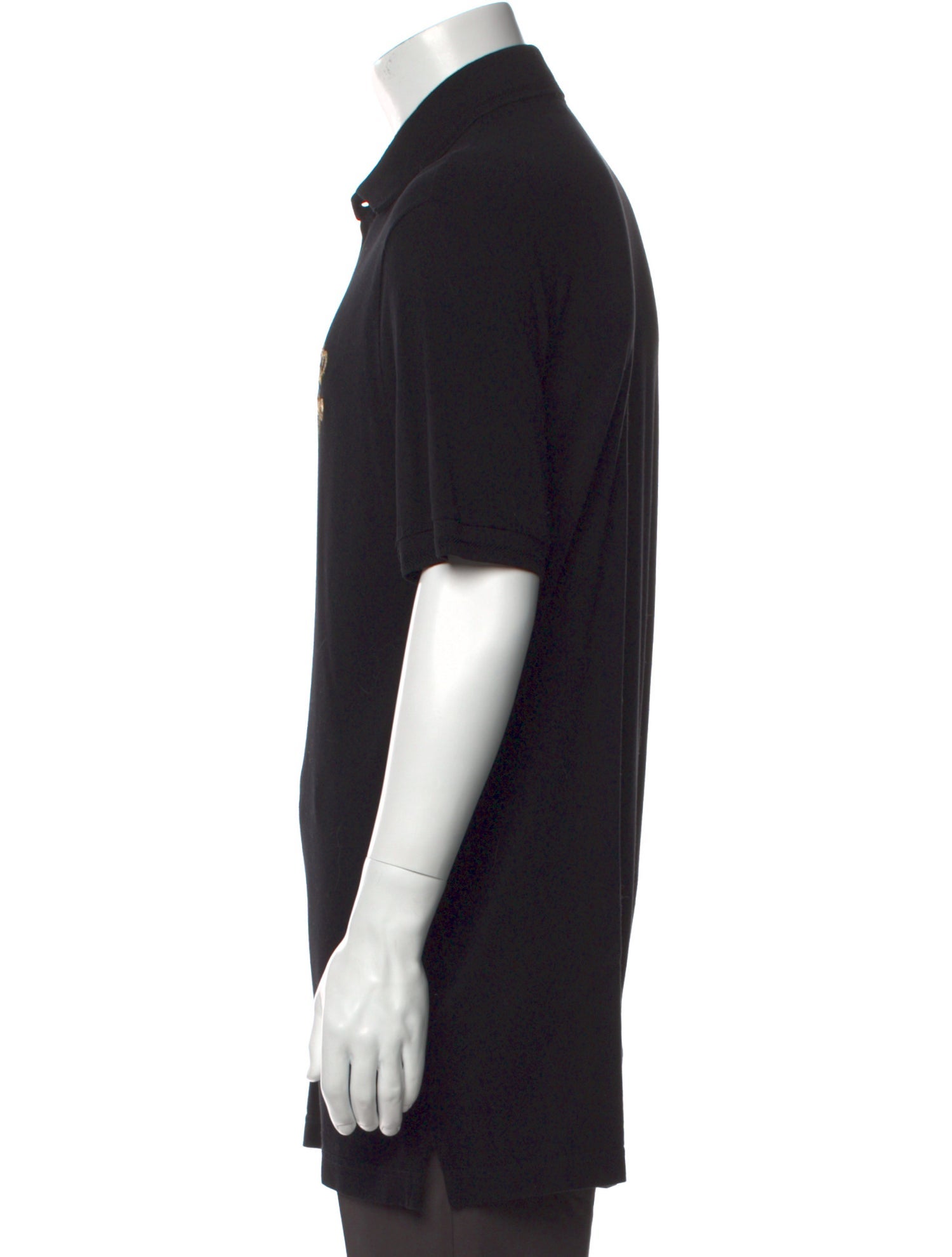 Dolce & Gabbana Graphic Print V-Neck Polo Shirt