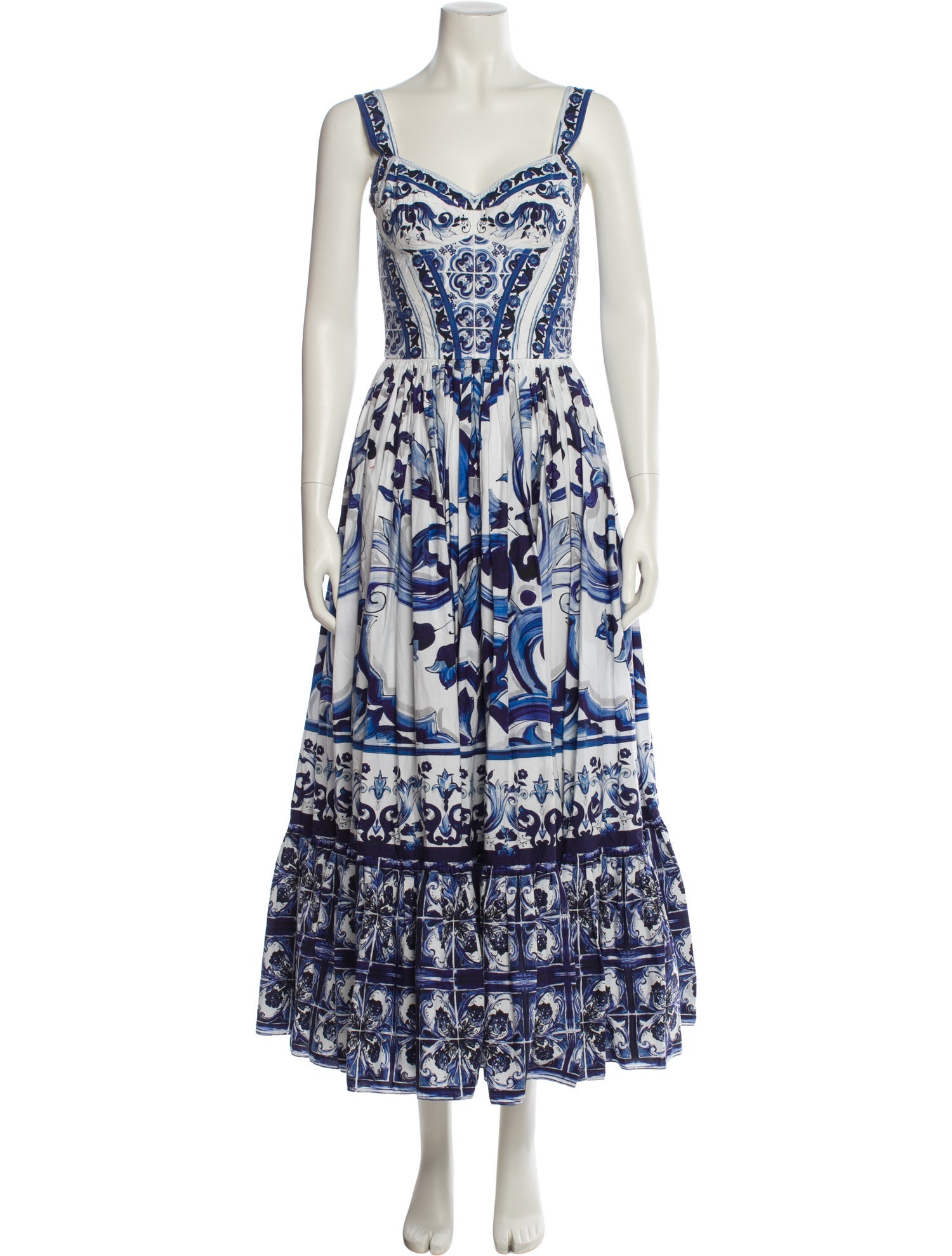 Dolce & Gabbana Printed Long Dress