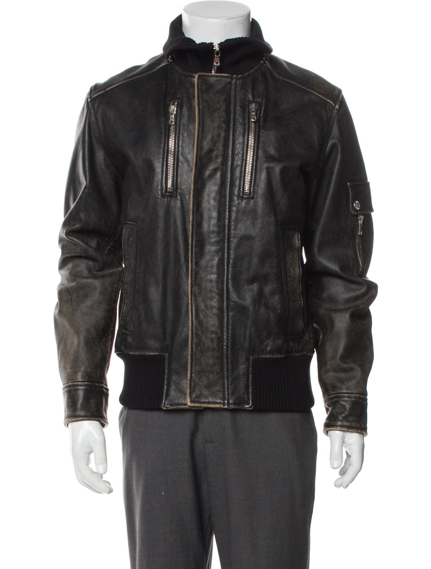 Dolce & Gabbana Leather Moto Jacket