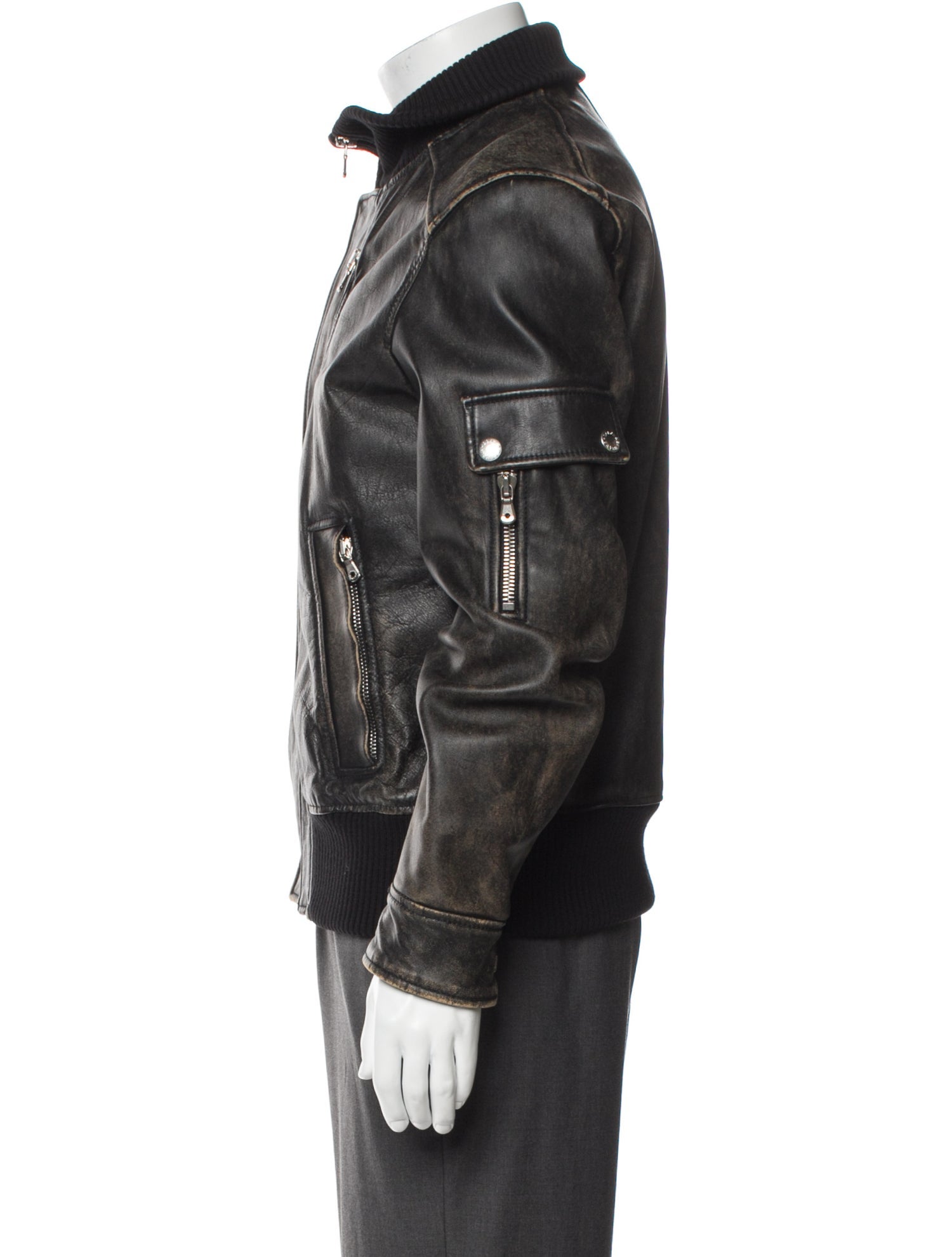Dolce & Gabbana Leather Moto Jacket