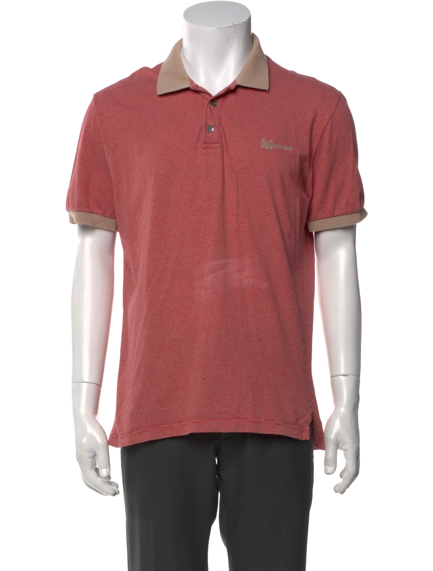 D&G Vintage Striped Polo Shirt