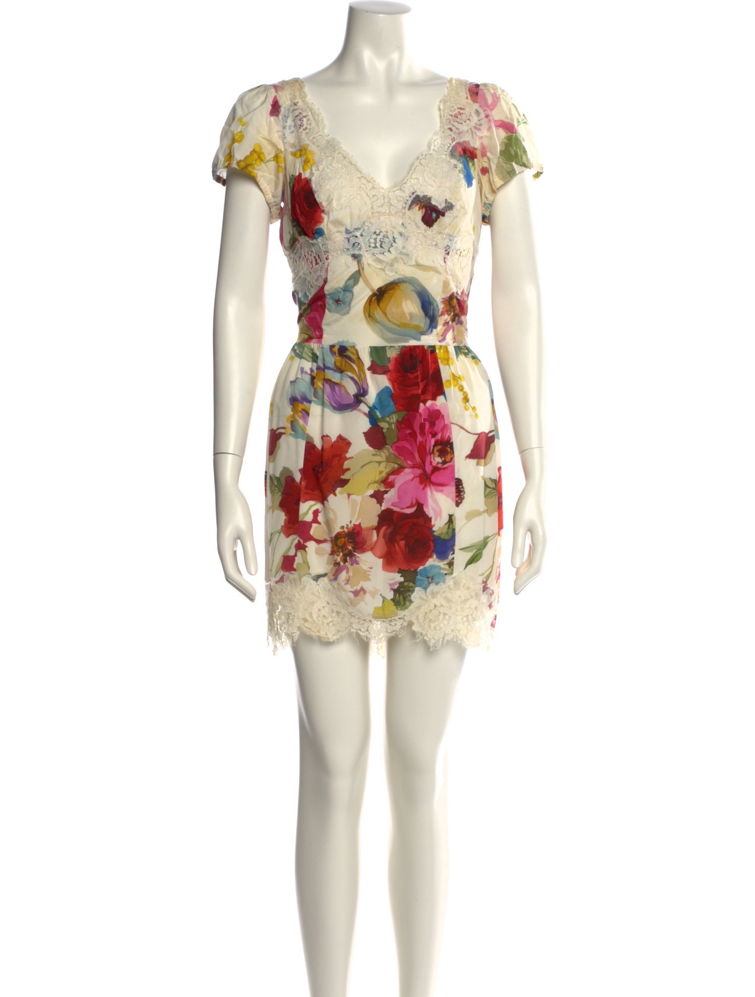 Dolce & Gabbana Floral Print Mini Dress