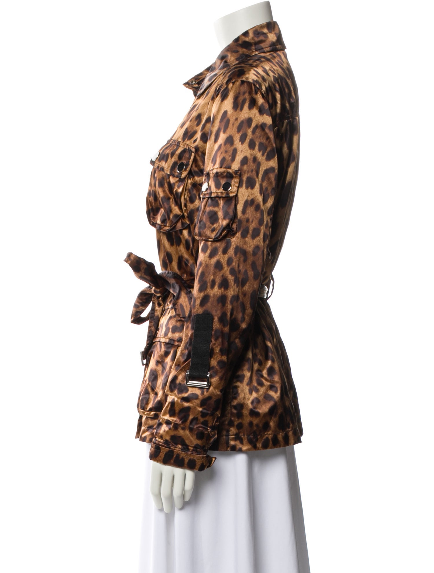 Dolce & Gabbana Nylon Animal Print Jacket