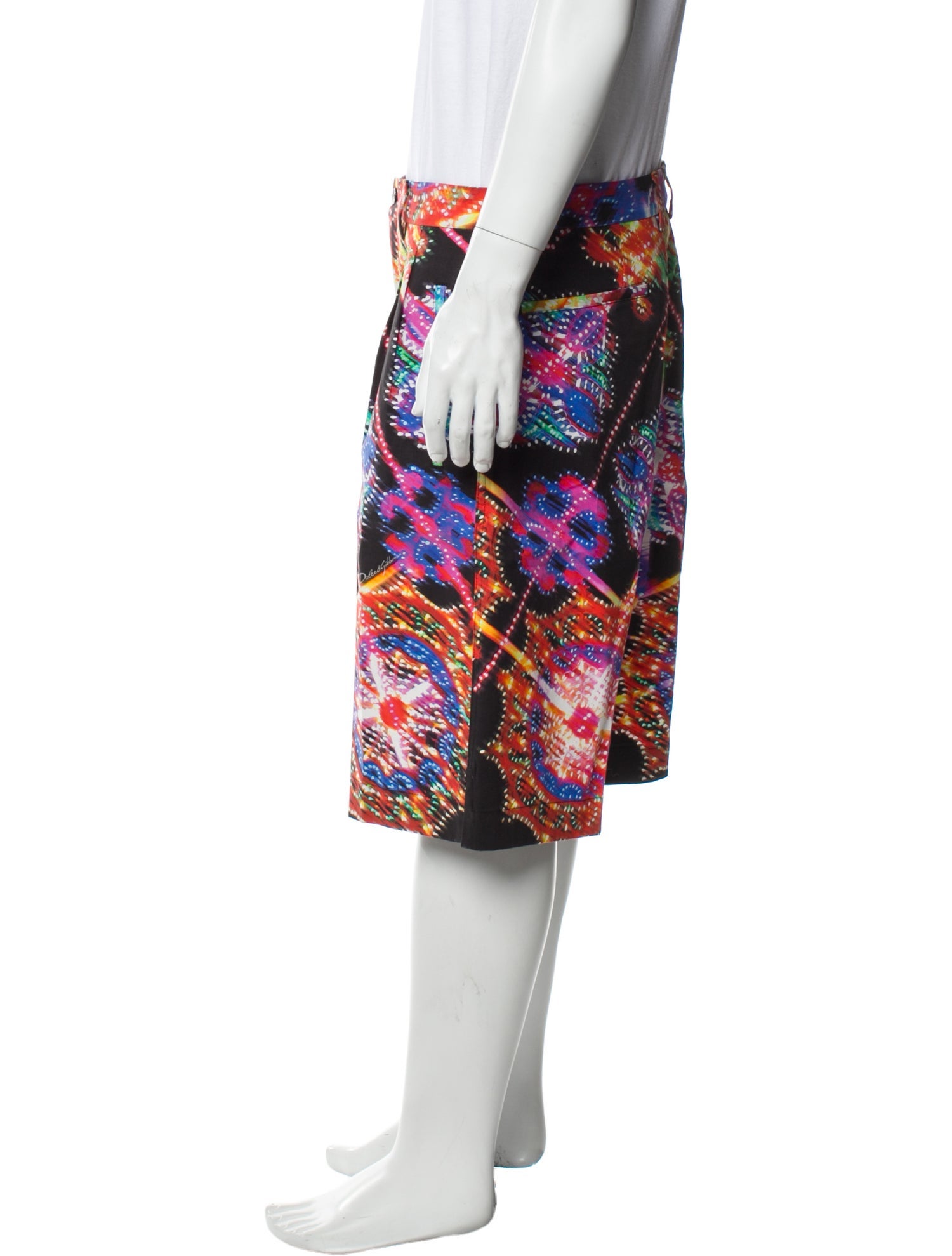 Dolce & Gabbana Printed Flat Front Shorts