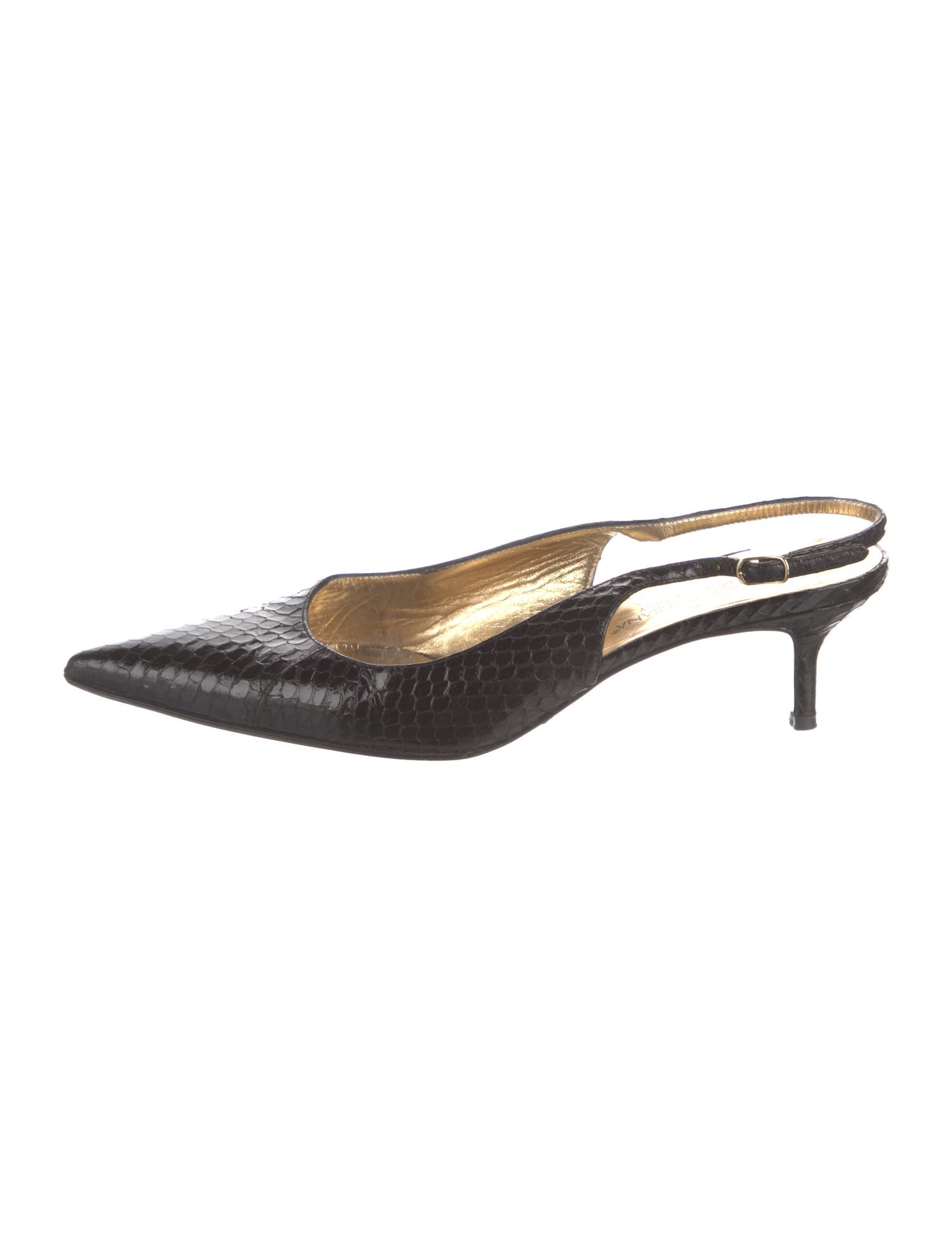 Dolce & Gabbana Python Slingback Pumps