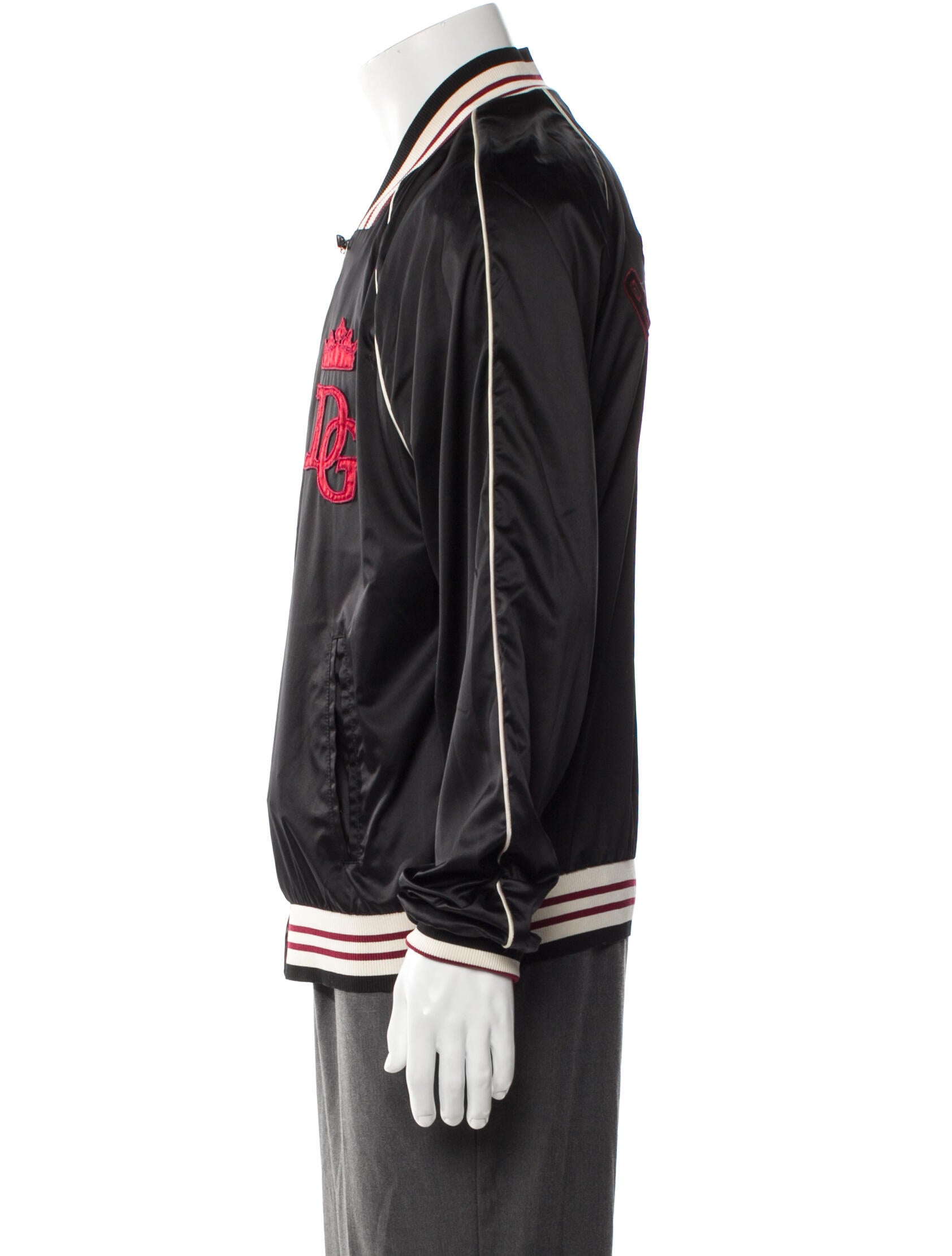 Dolce & Gabbana Striped Bomber Jacket