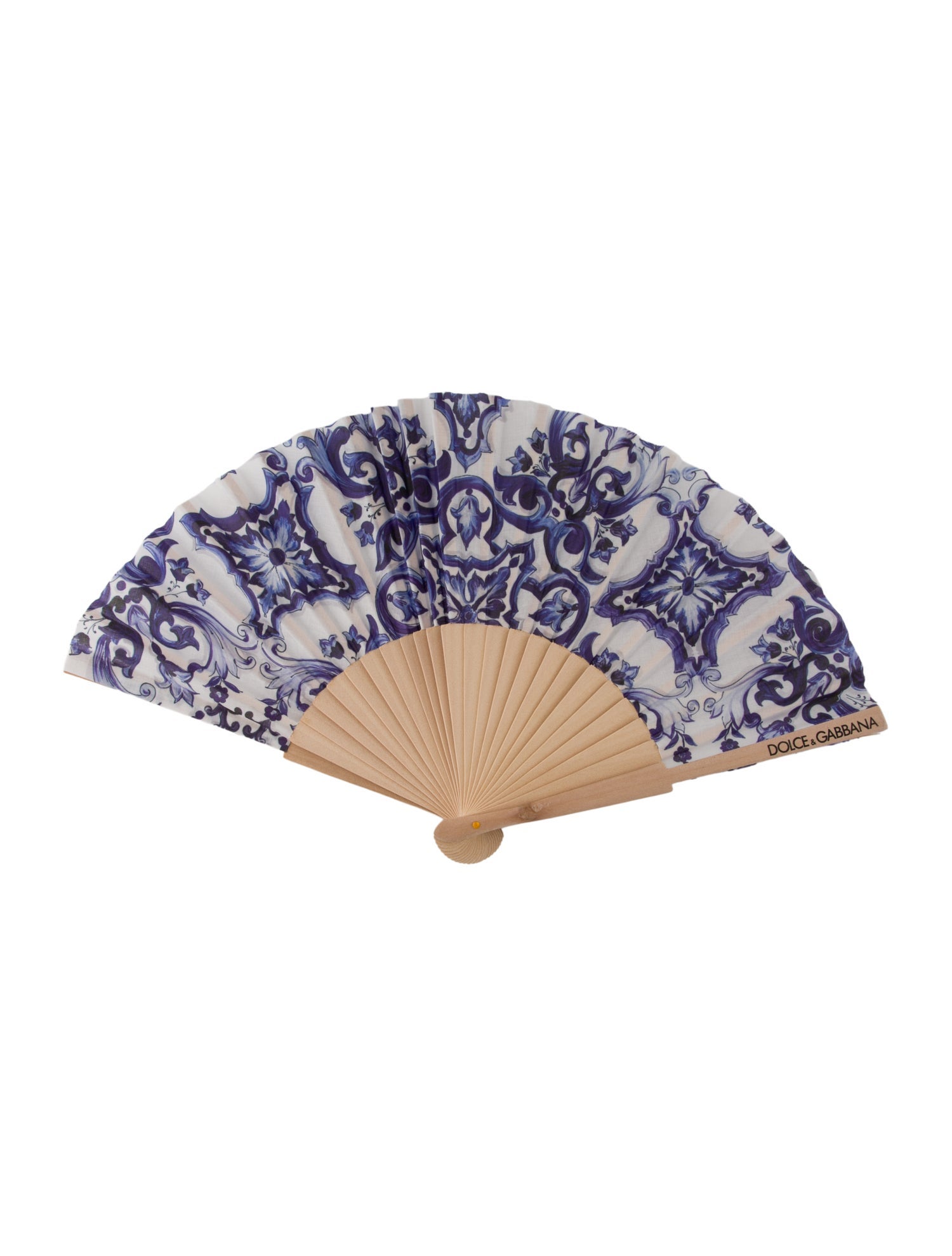 Dolce & Gabbana Damask Print Folding Hand Fan