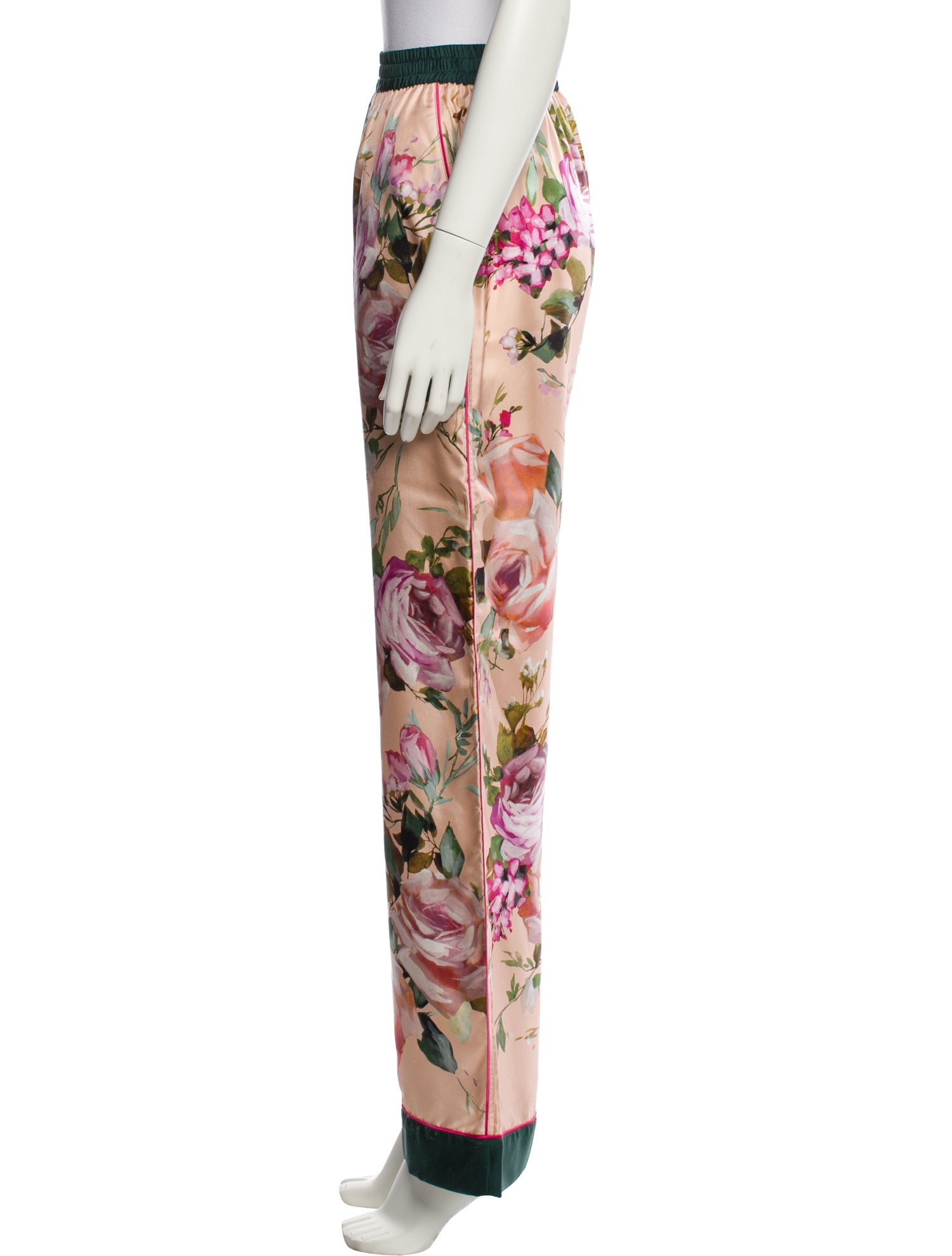 Dolce & Gabbana Silk Floral Print Pajamas