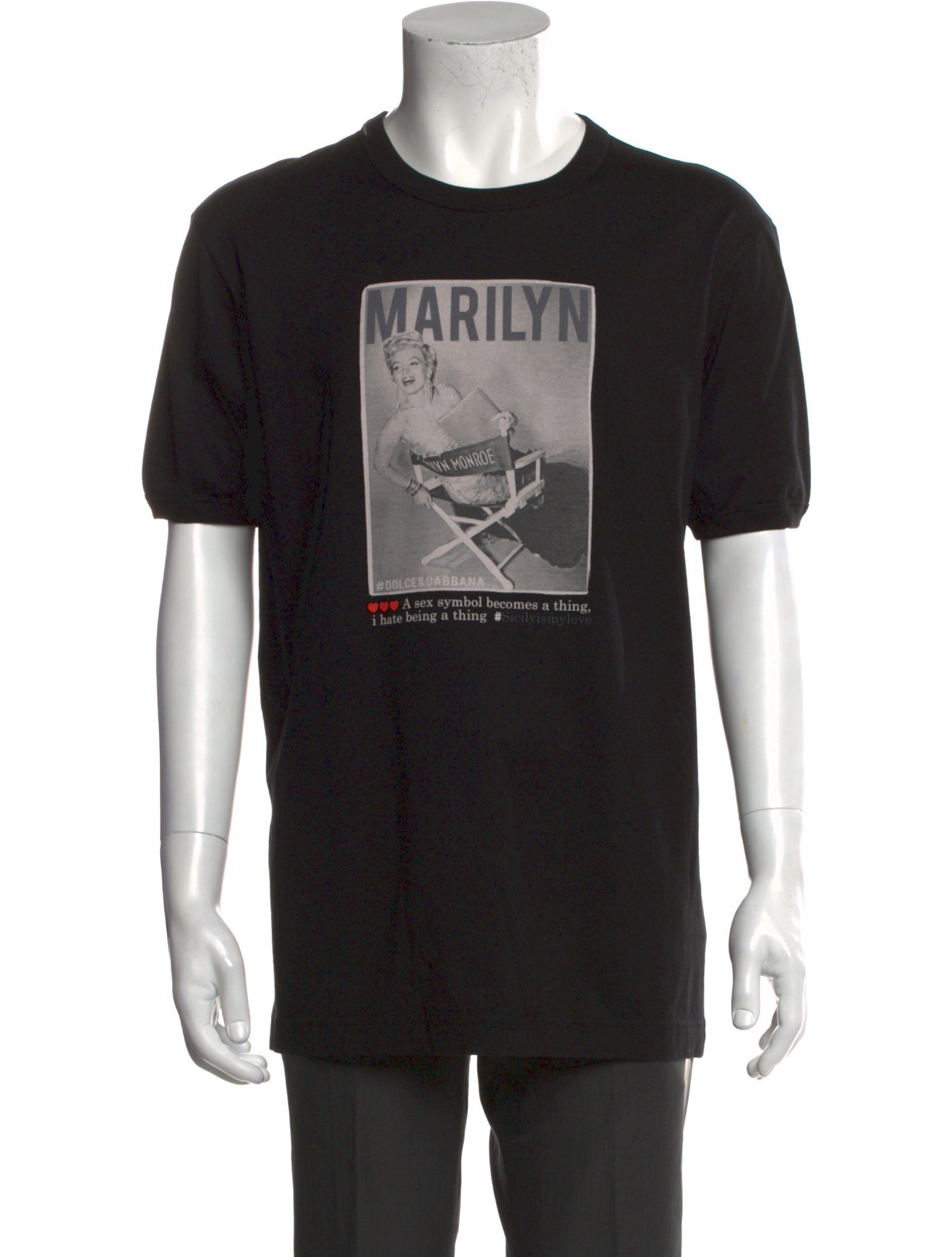 Dolce & Gabbana Graphic Print Crew Neck T-Shirt w/ Tags