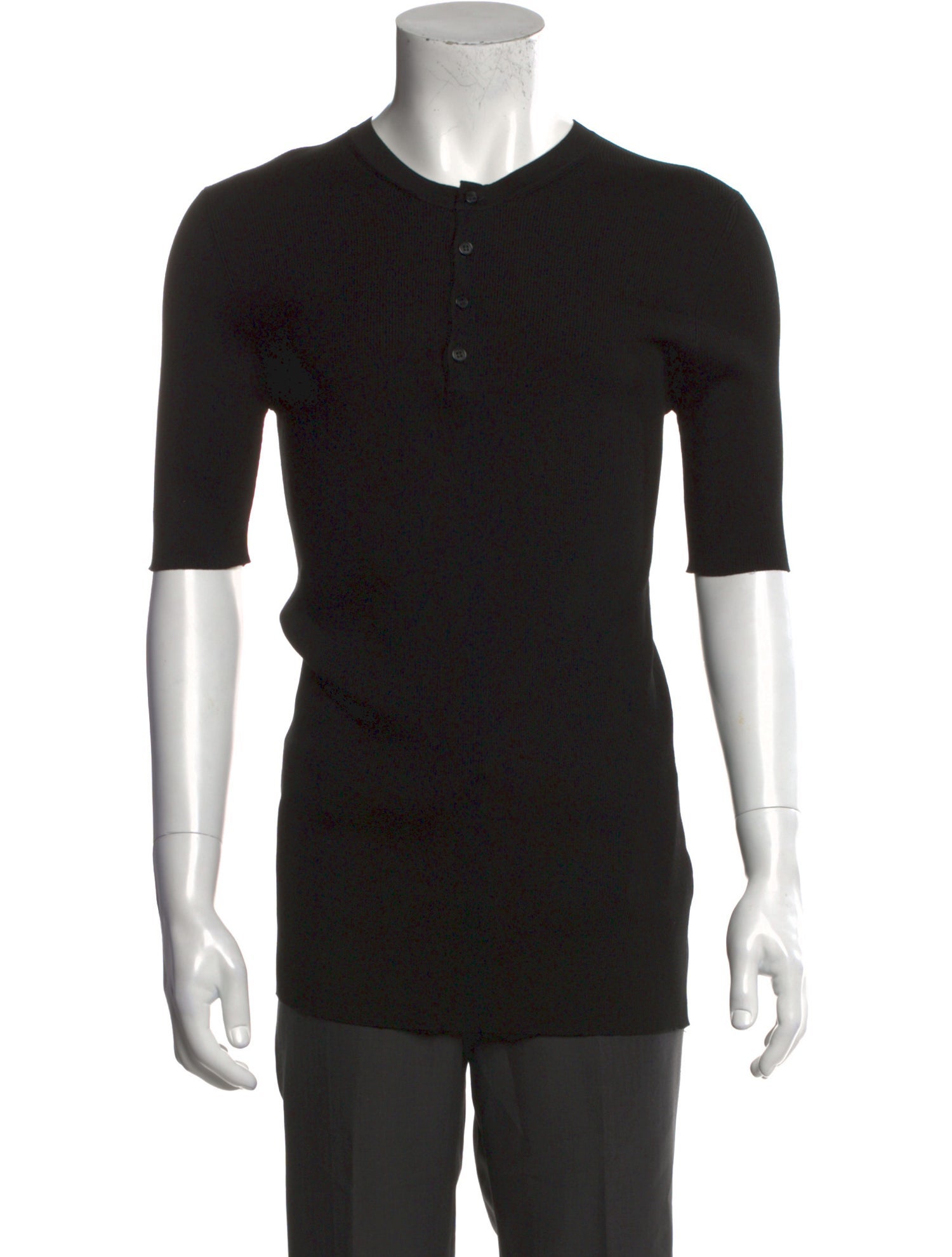 Dolce & Gabbana Silk Crew Neck Polo Shirt w/ Tags