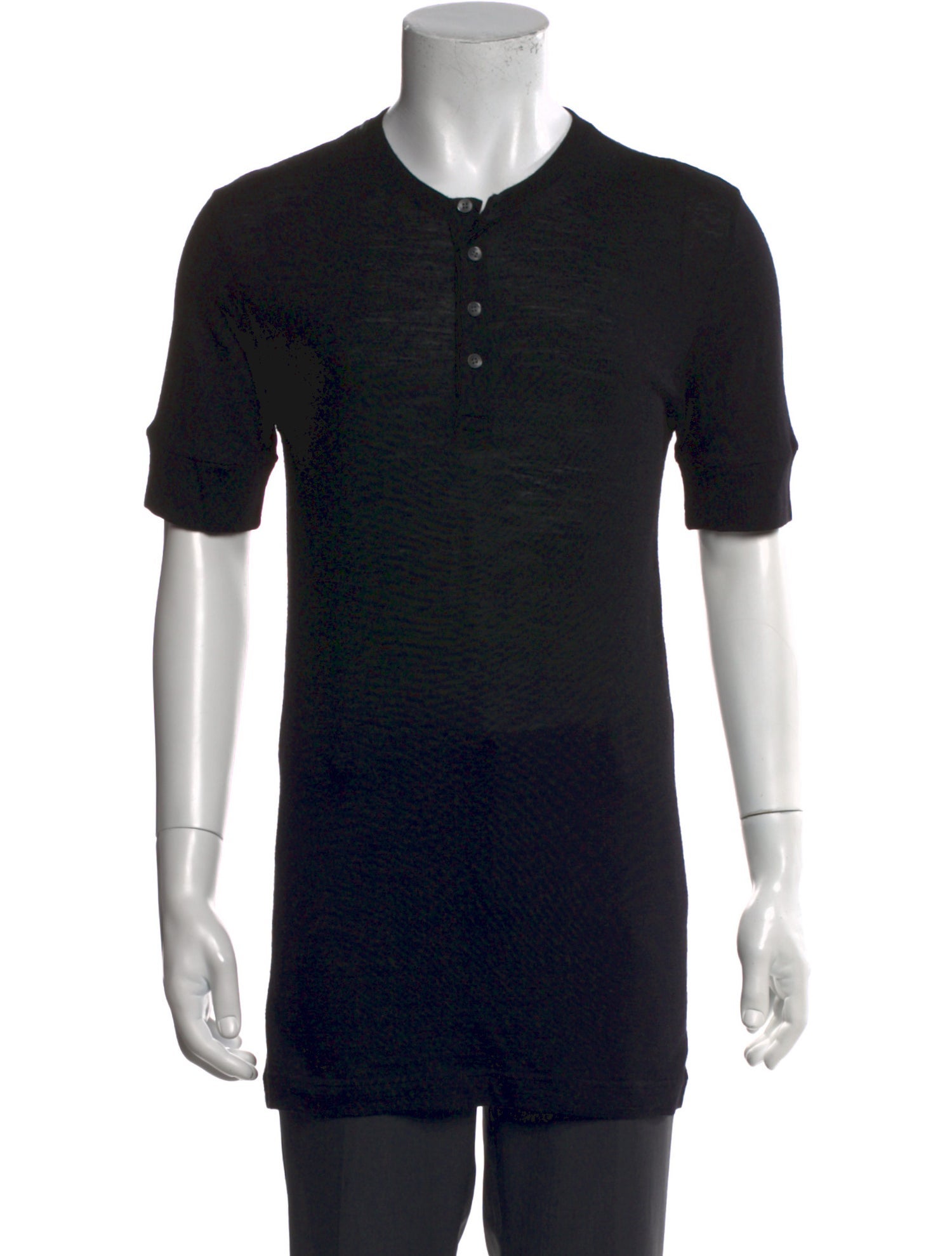 Dolce & Gabbana Wool Crew Neck Henley