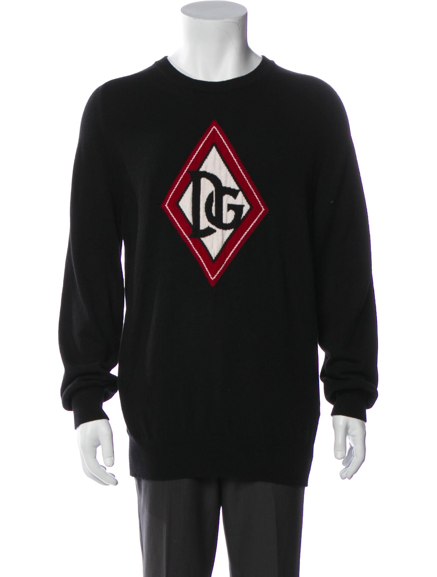 Dolce & Gabbana Cashmere Graphic Print Pullover
