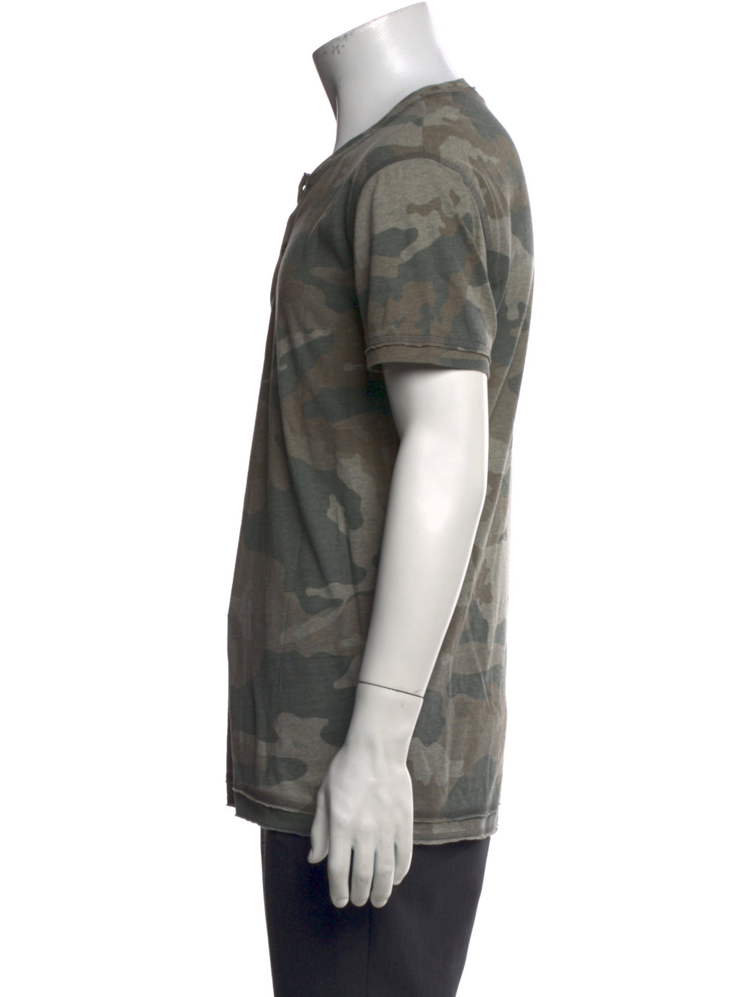 Dolce & Gabbana Camouflage Print Collar Polo Shirt