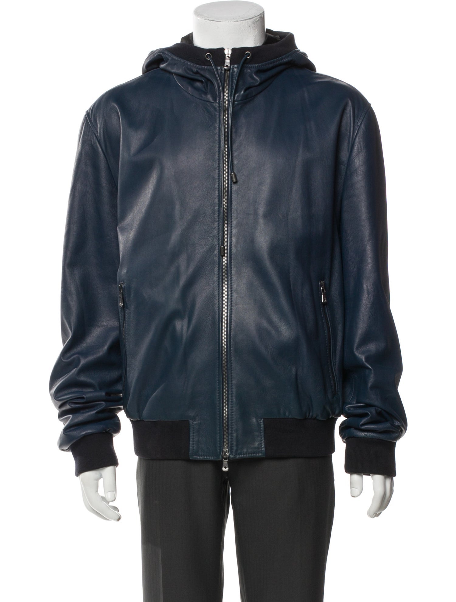 Dolce & Gabbana Lamb Leather Bomber Jacket