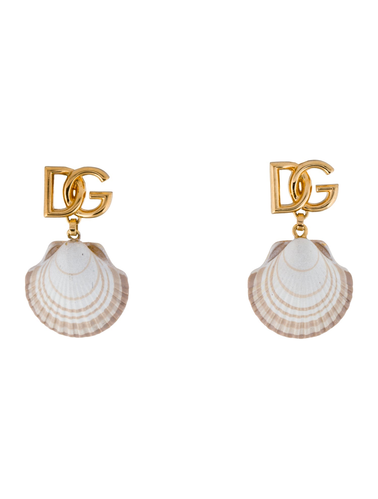Dolce & Gabbana Shell DG Drop Earring