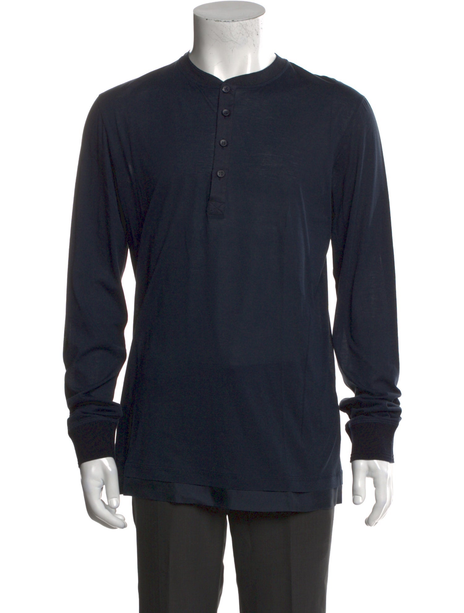 Dolce & Gabbana Crew Neck Long Sleeve Henley