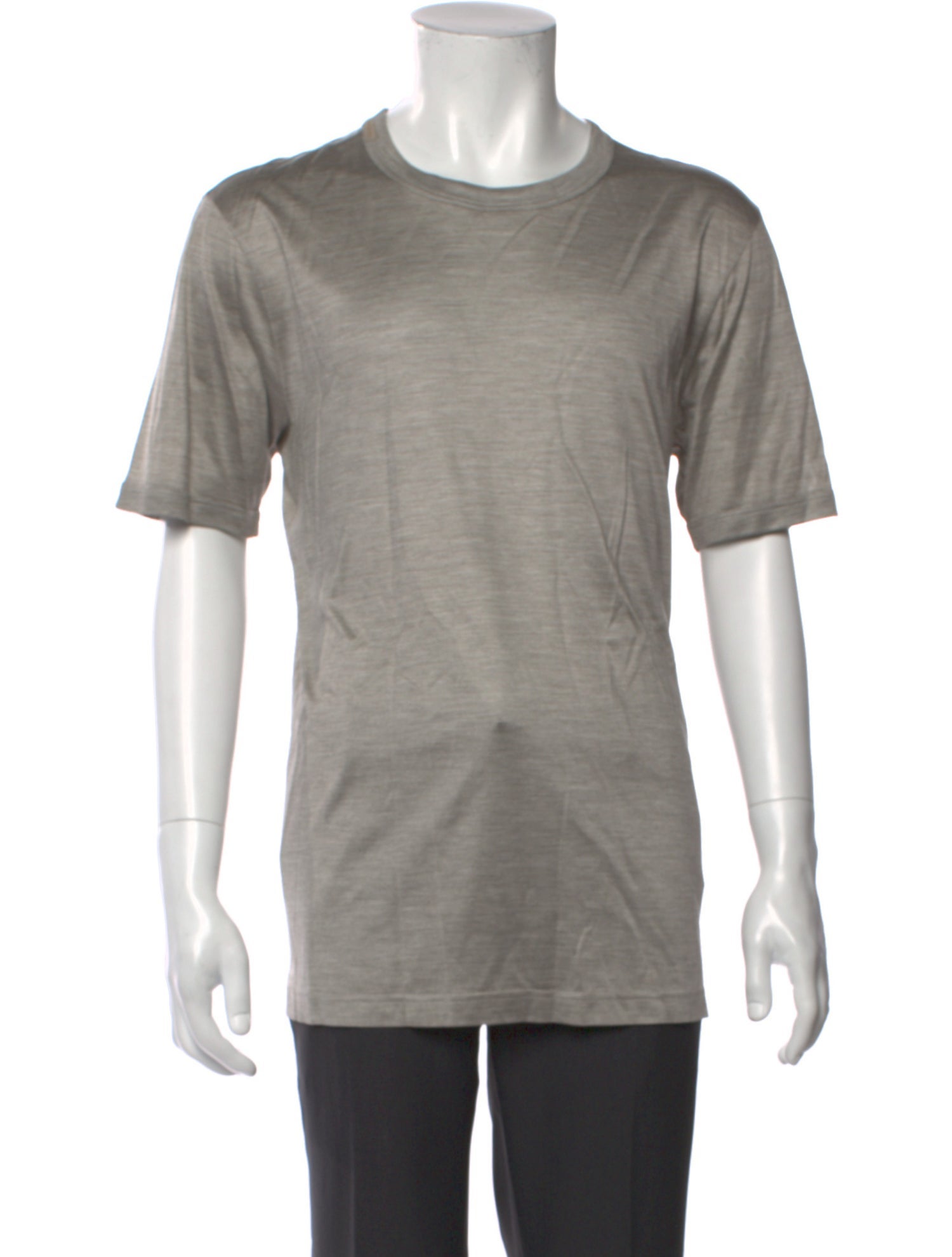 Dolce & Gabbana Silk Crew Neck T-Shirt