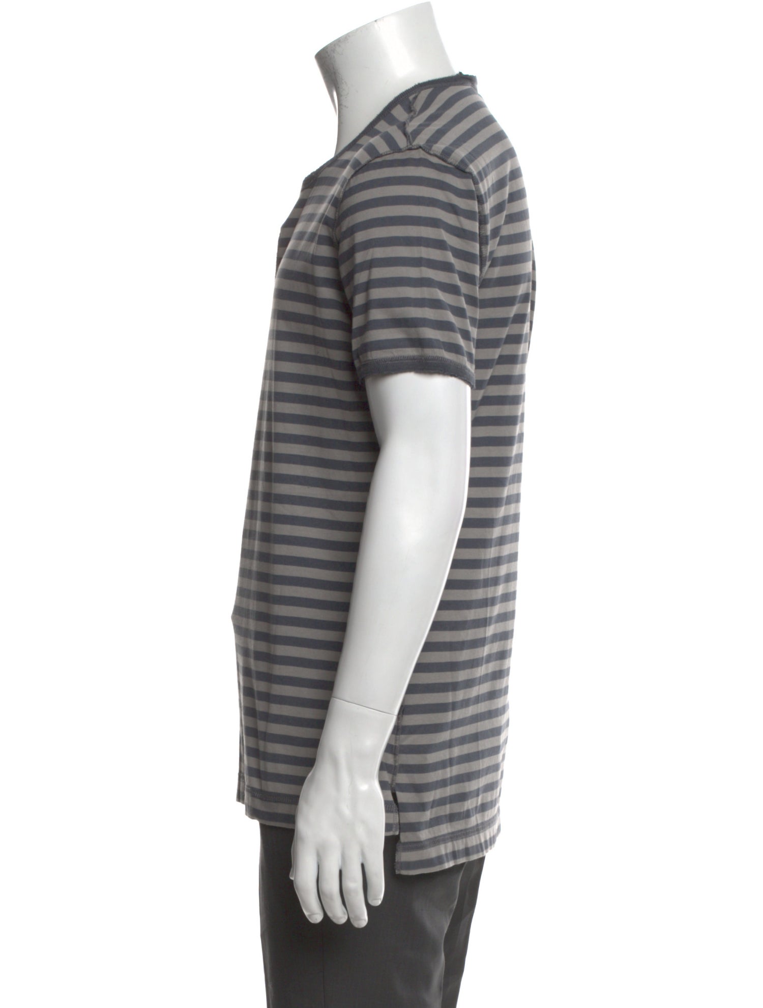 Dolce & Gabbana Striped Crew Neck Henley