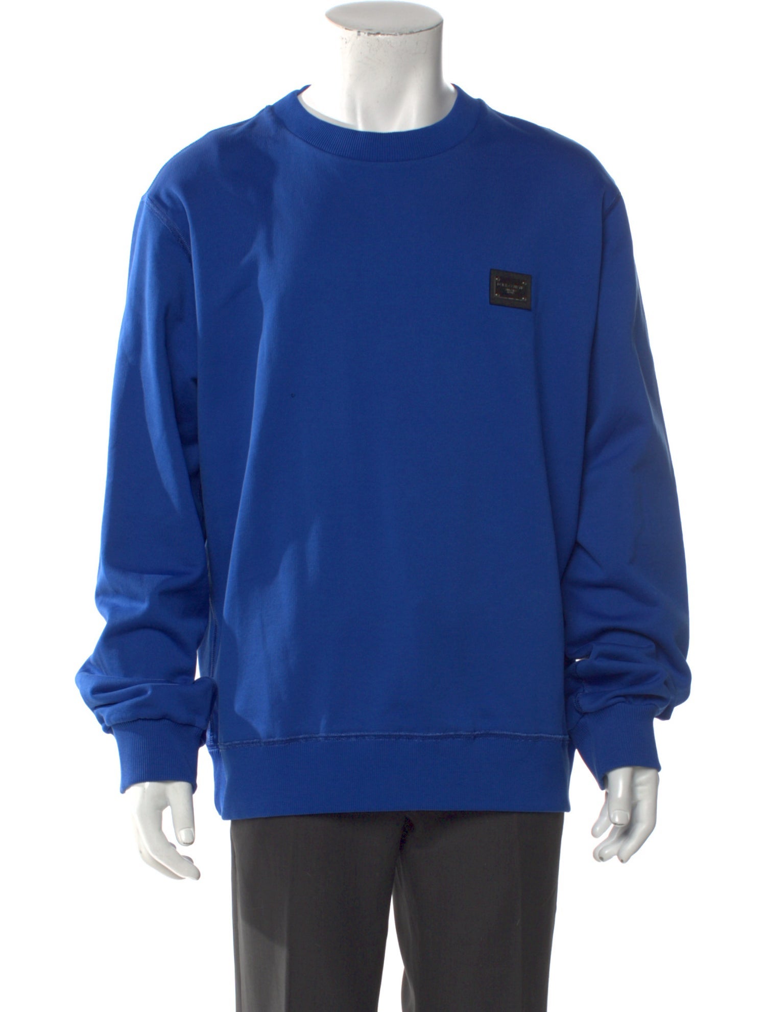 Dolce & Gabbana Enameled Metal Triangle Graphic Print Pullover w/ Tags