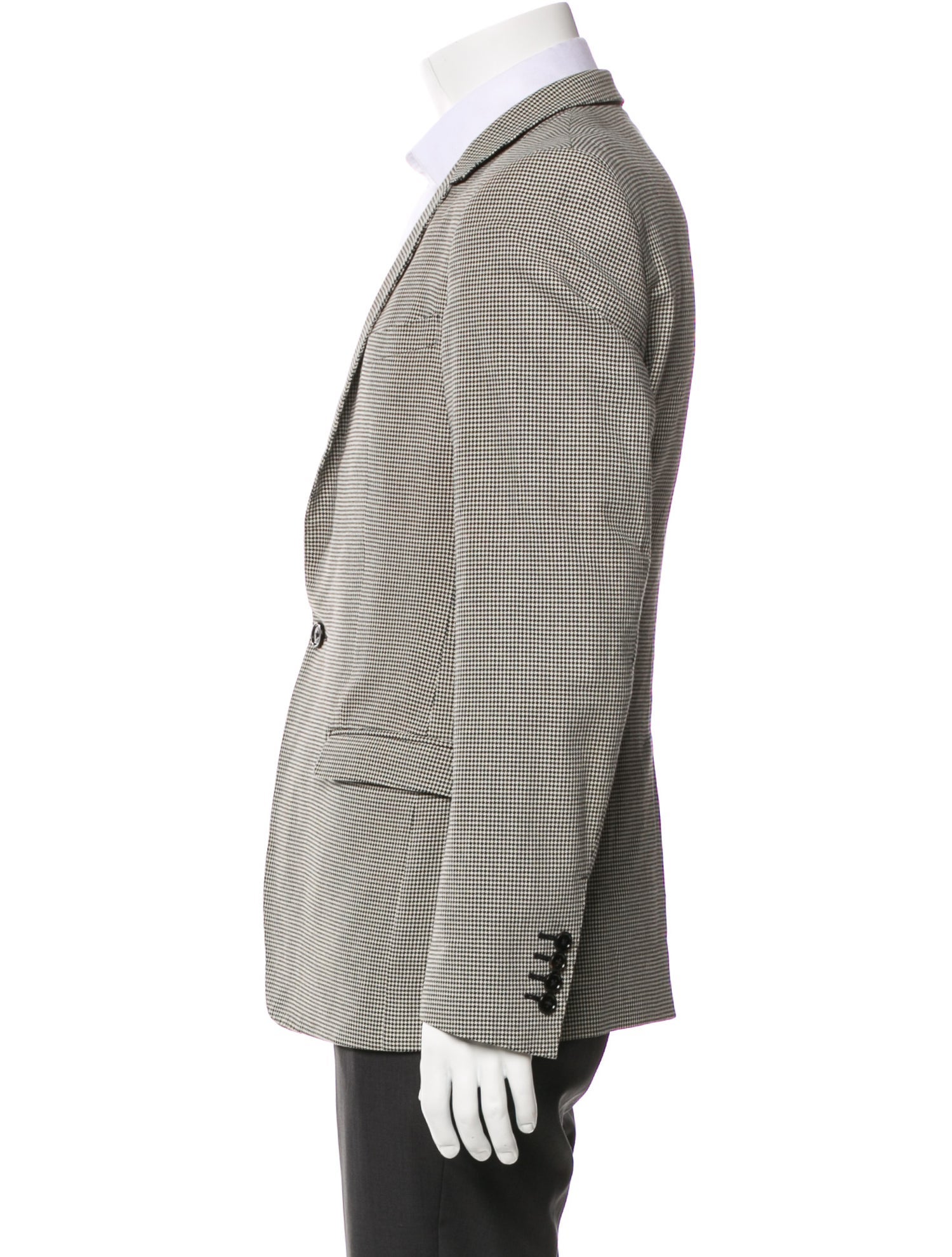 Dolce & Gabbana Gold Plaid Print Overcoat