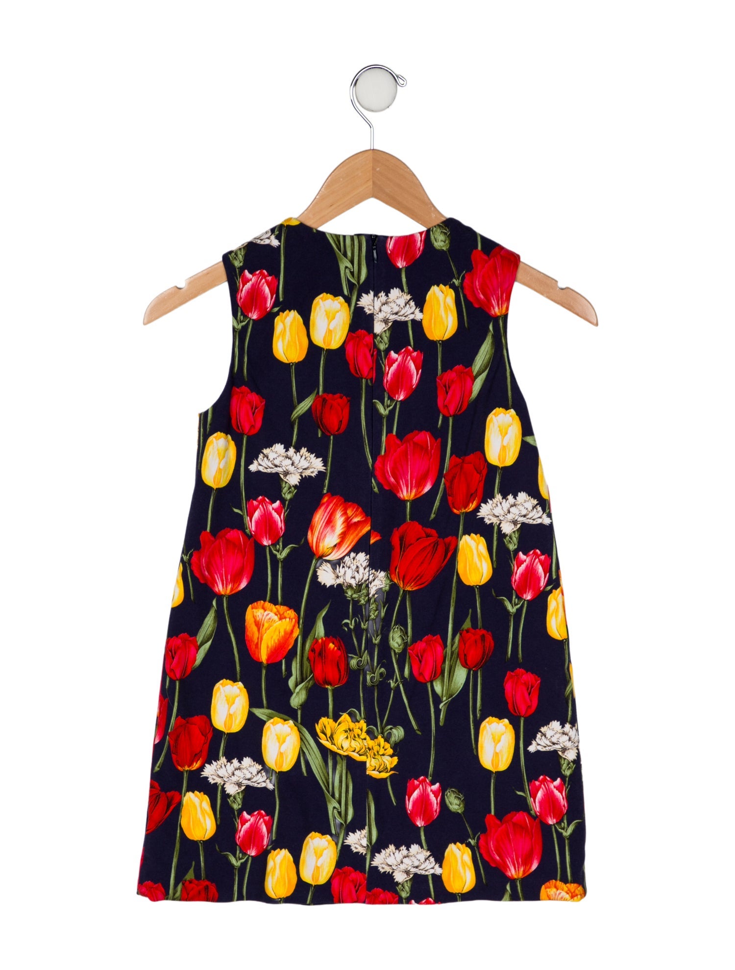 Dolce & Gabbana Girls' Floral Printed Sleeveless Dress
