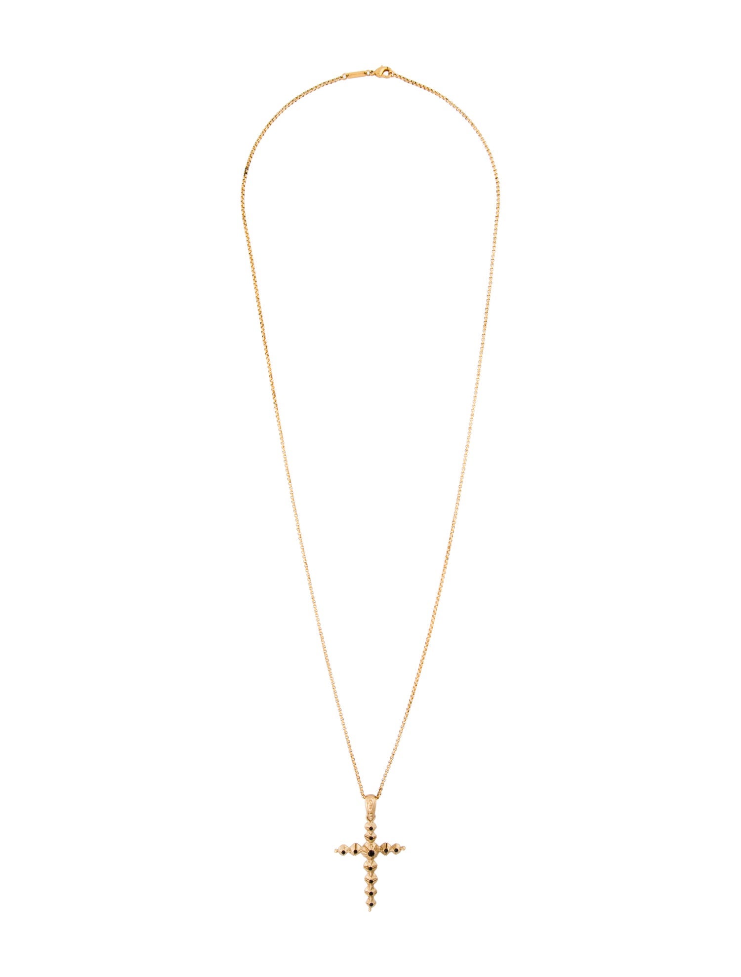 Dolce & Gabbana Crystal Cross Pendant Necklace
