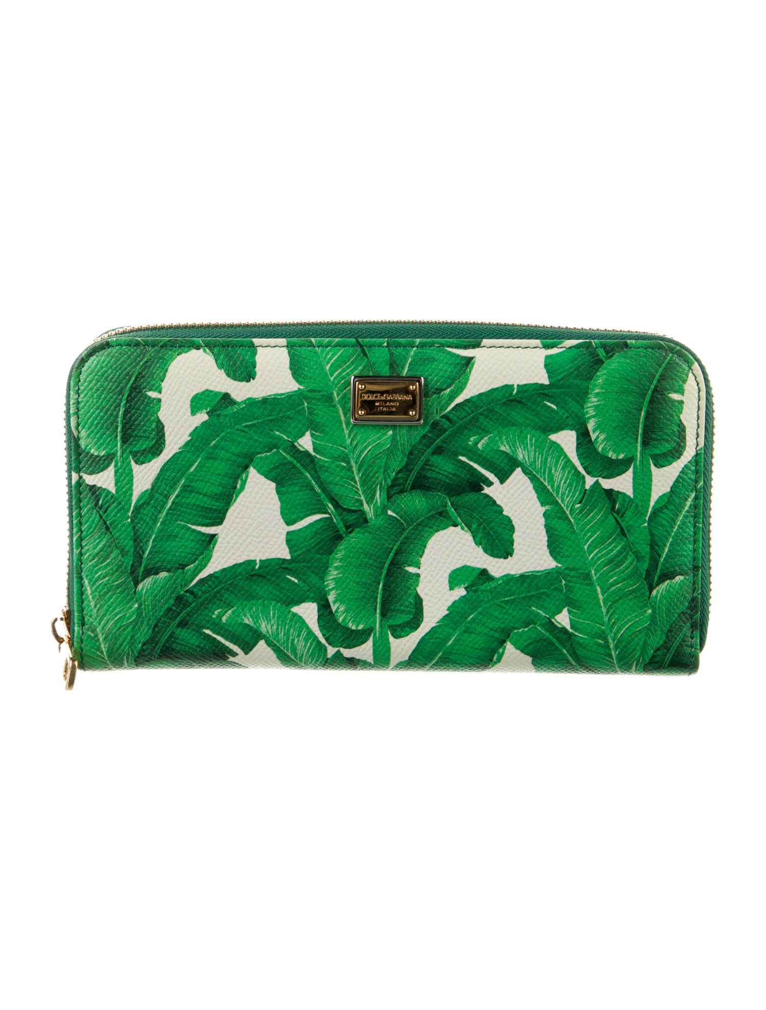 Dolce & Gabbana Leather Printed Continental Wallet