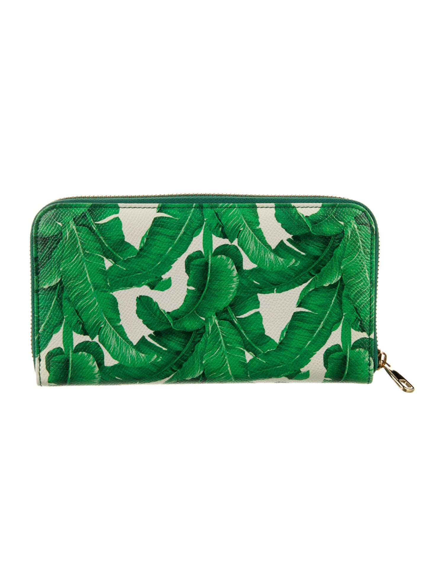 Dolce & Gabbana Leather Printed Continental Wallet