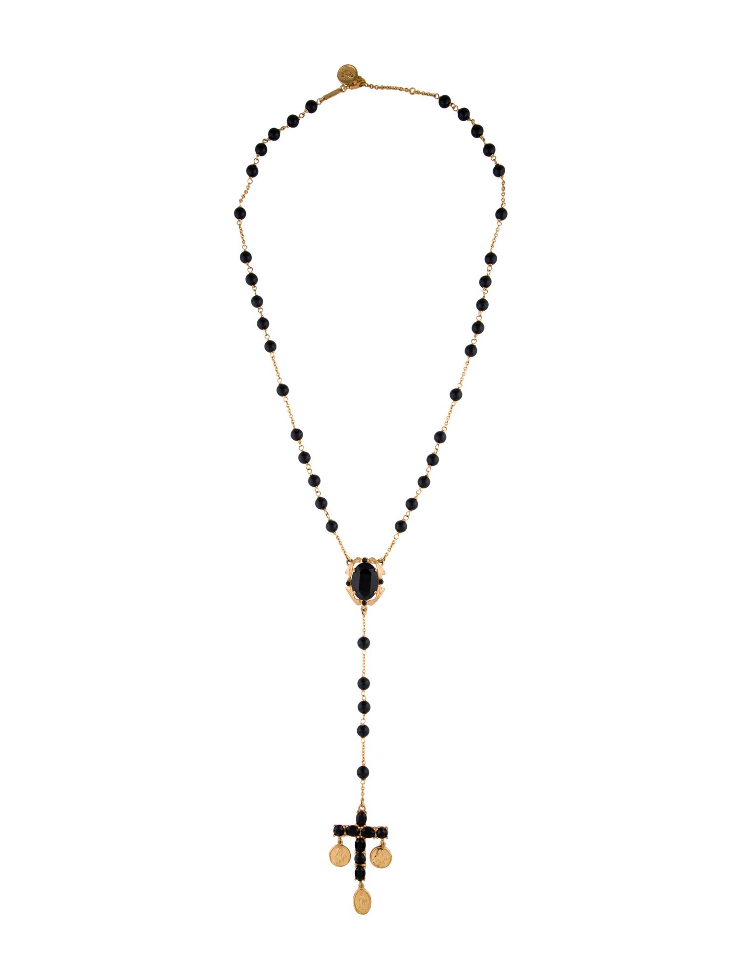 Dolce & Gabbana Beaded Rosary Lavalier Necklace