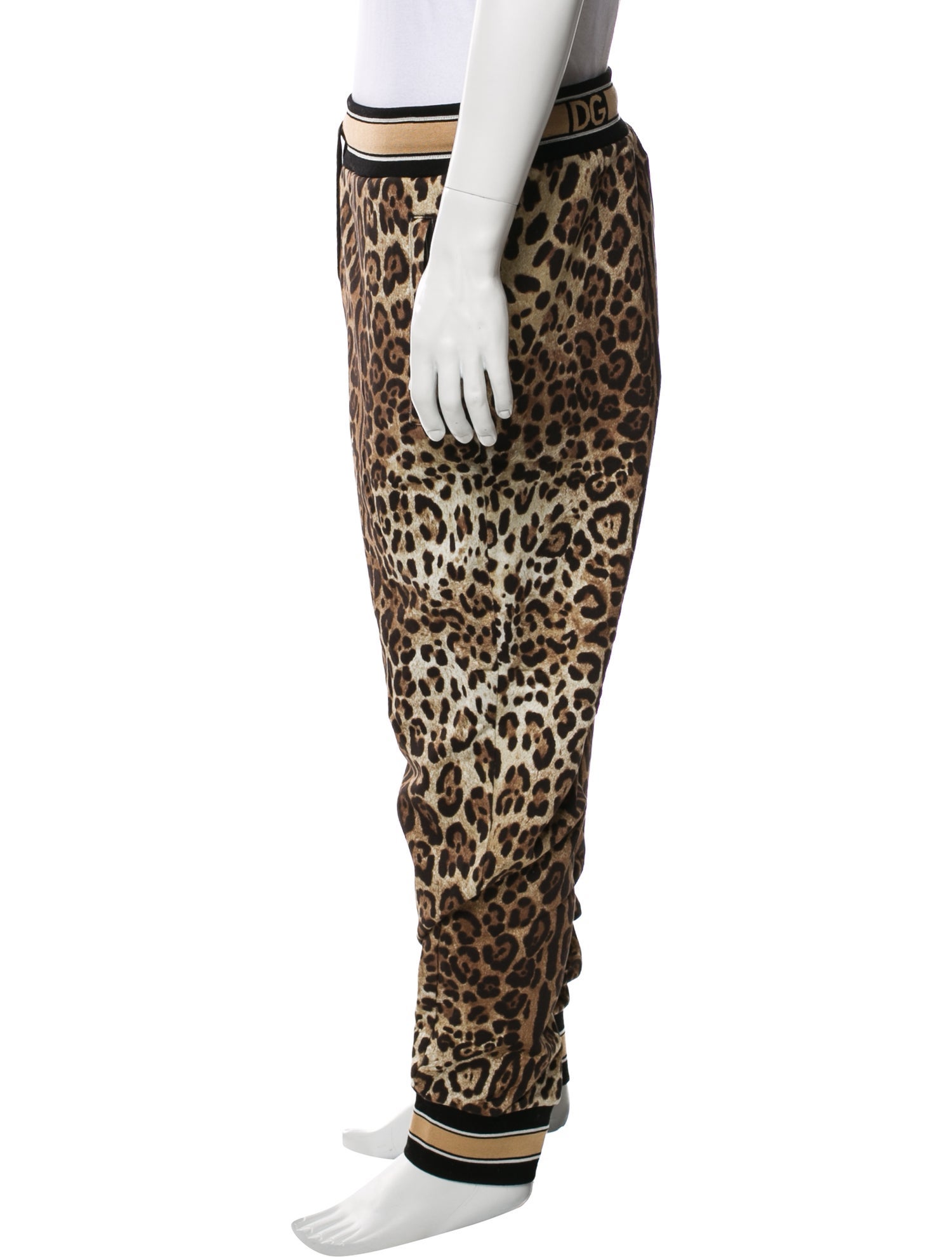 Dolce & Gabbana Animal Print Pajama Bottoms