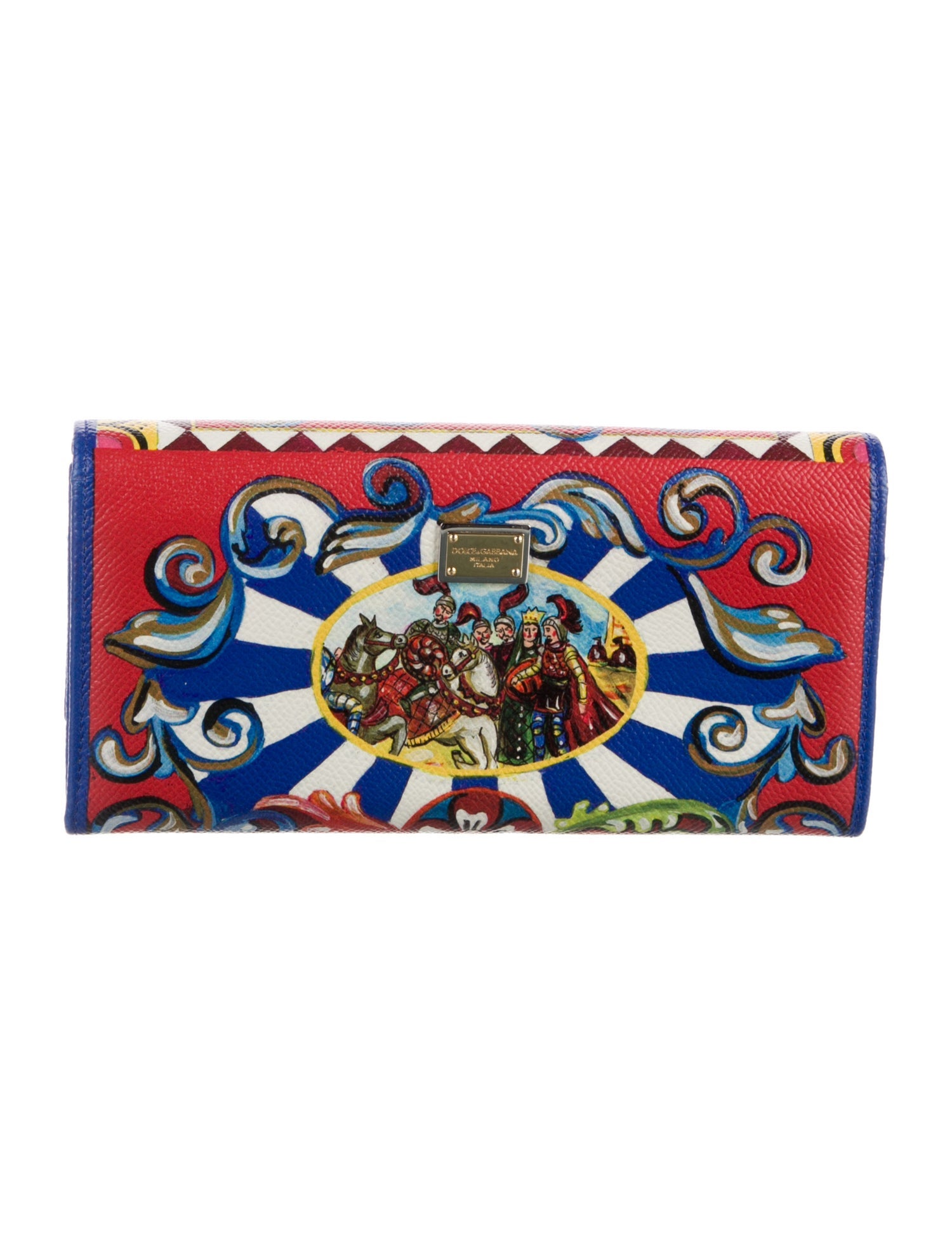 Dolce & Gabbana Leather Printed Wallet