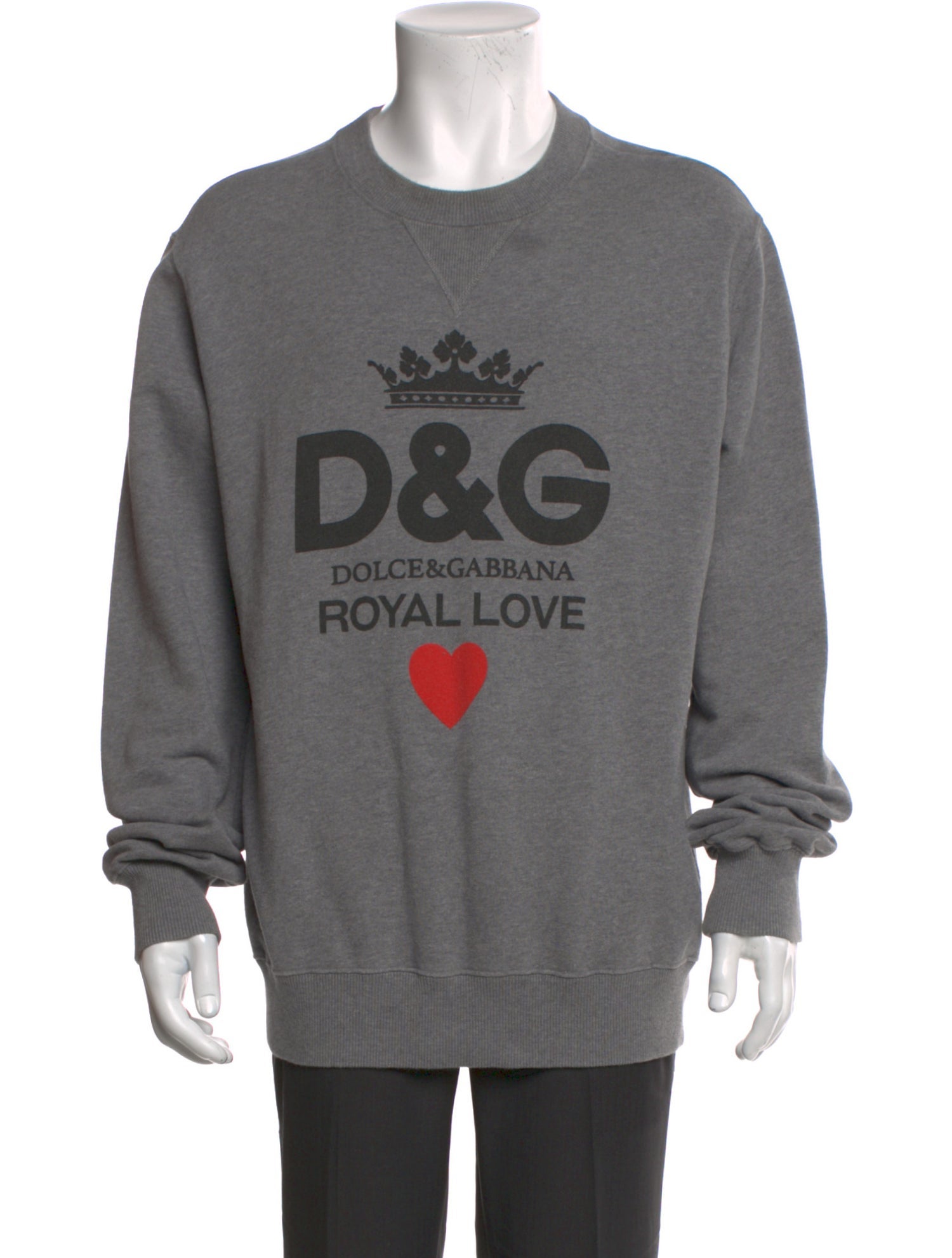 Dolce & Gabbana Graphic Print Crew Neck Pullover