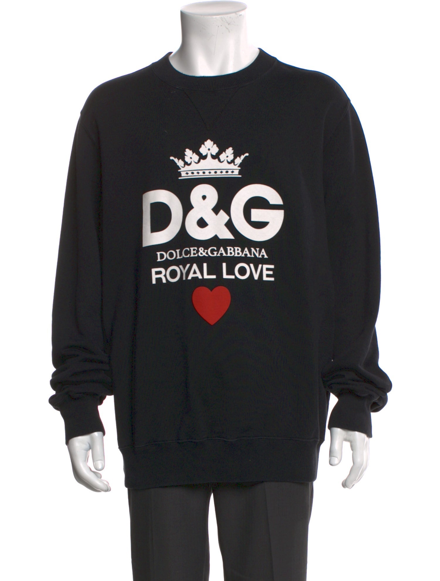 Dolce & Gabbana Graphic Print Crew Neck Pullover