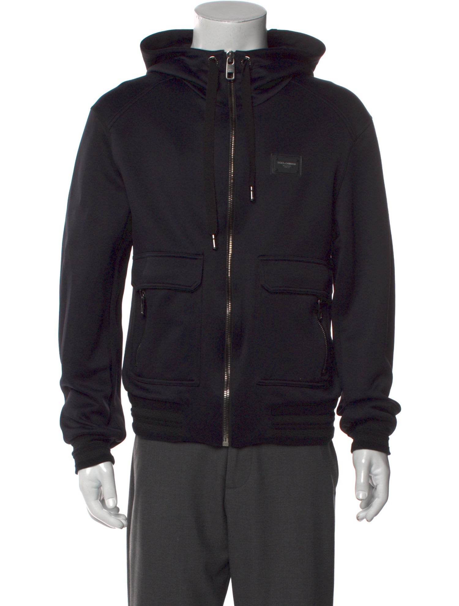 Dolce & Gabbana Mock Neck Long Sleeve Hoodie