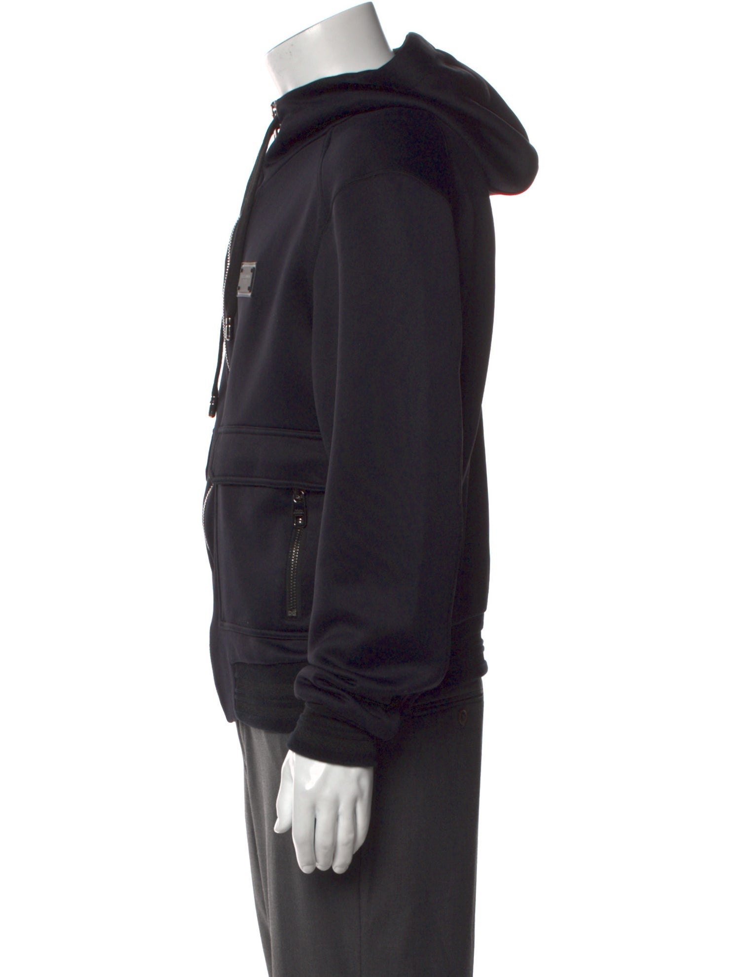 Dolce & Gabbana Mock Neck Long Sleeve Hoodie