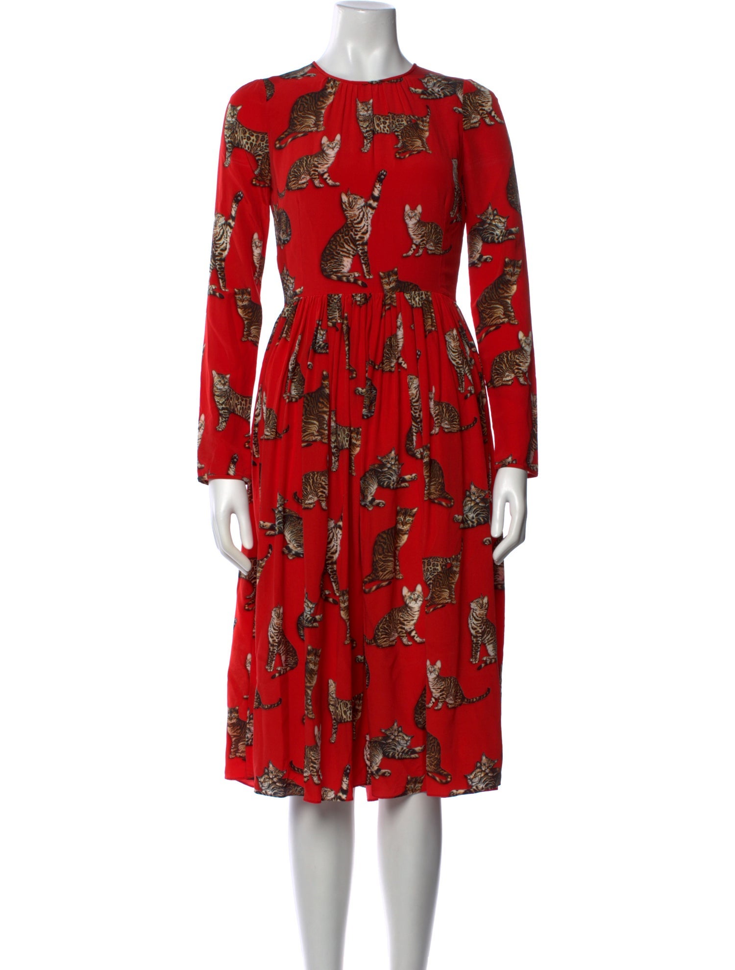 Dolce & Gabbana Silk Midi Length Dress