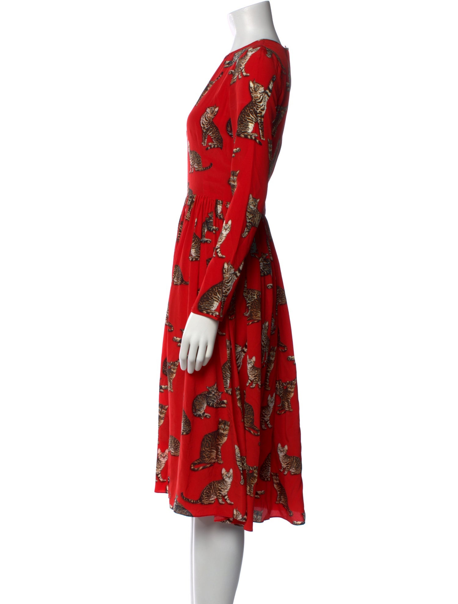 Dolce & Gabbana Silk Midi Length Dress