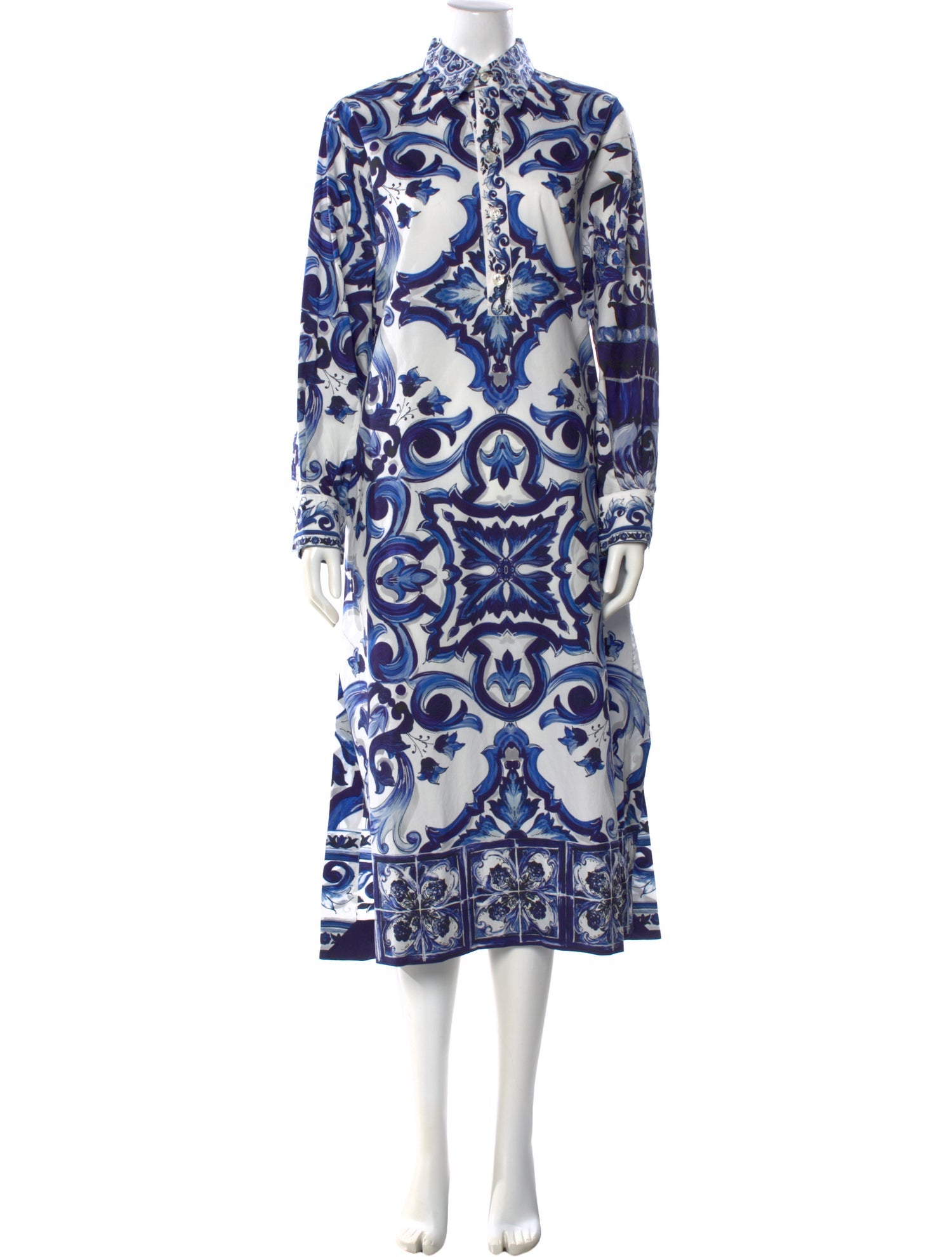 Dolce & Gabbana Silk Midi Length Dress