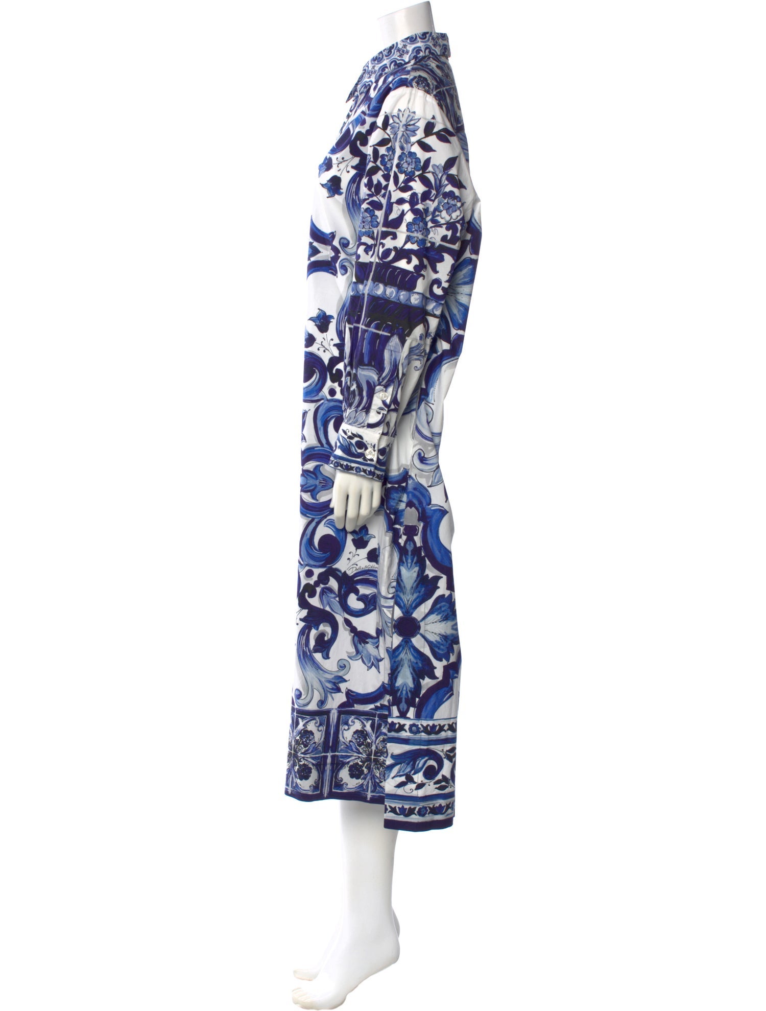 Dolce & Gabbana Silk Midi Length Dress