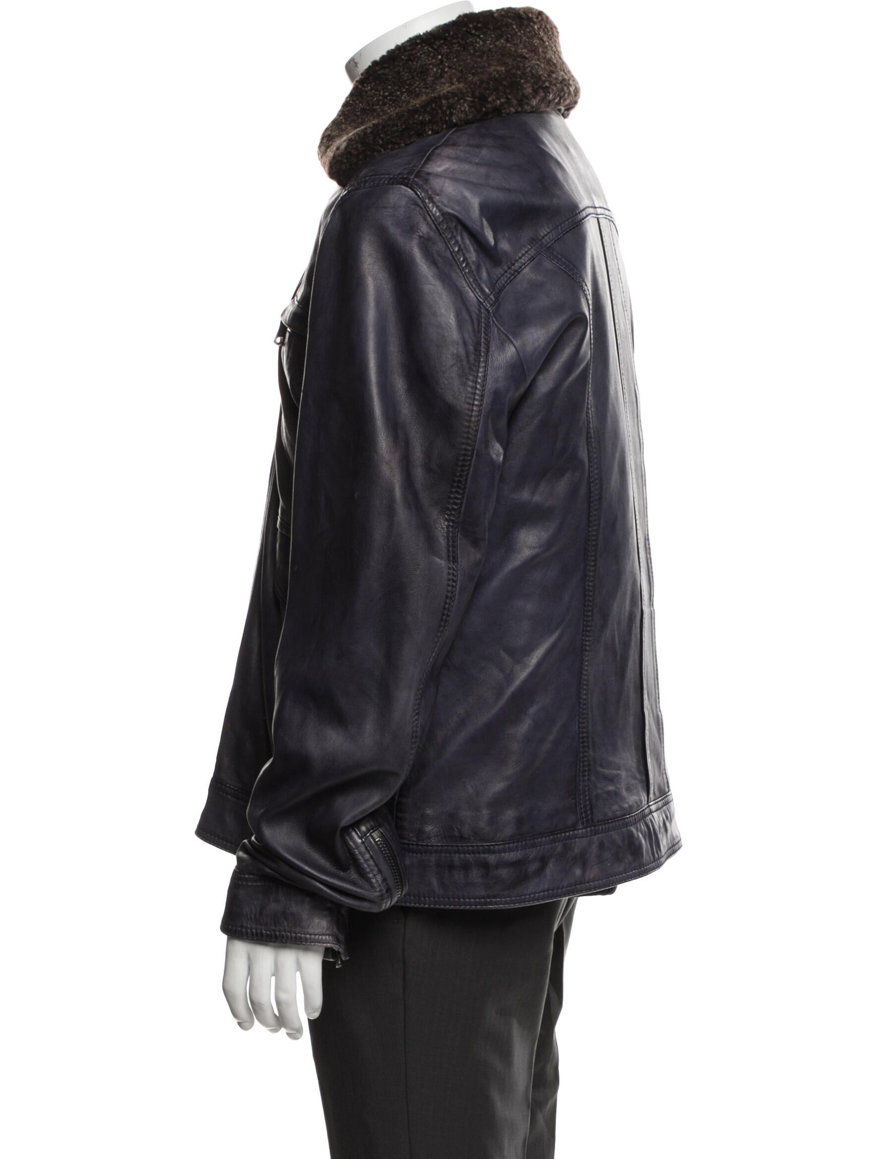 D&G Lambskin Moto Jacket