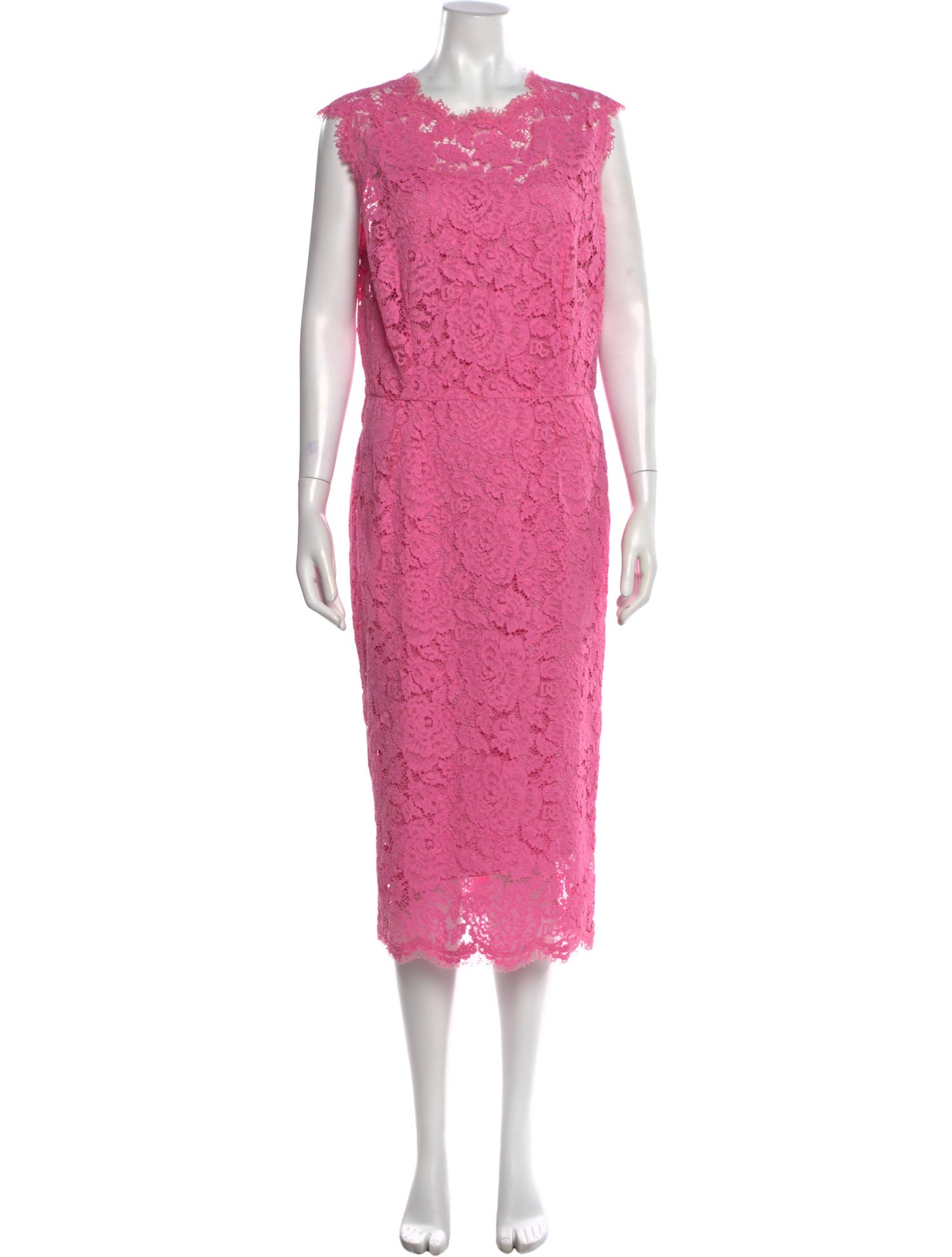 Dolce & Gabbana Lace Pattern Midi Length Dress w/ Tags