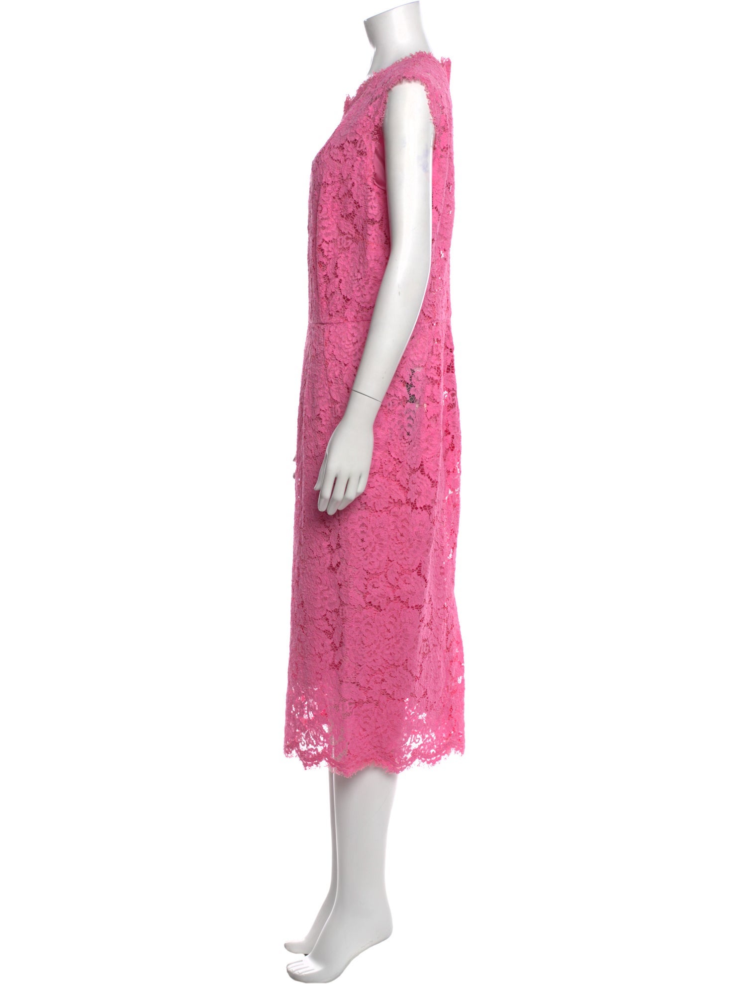 Dolce & Gabbana Lace Pattern Midi Length Dress w/ Tags