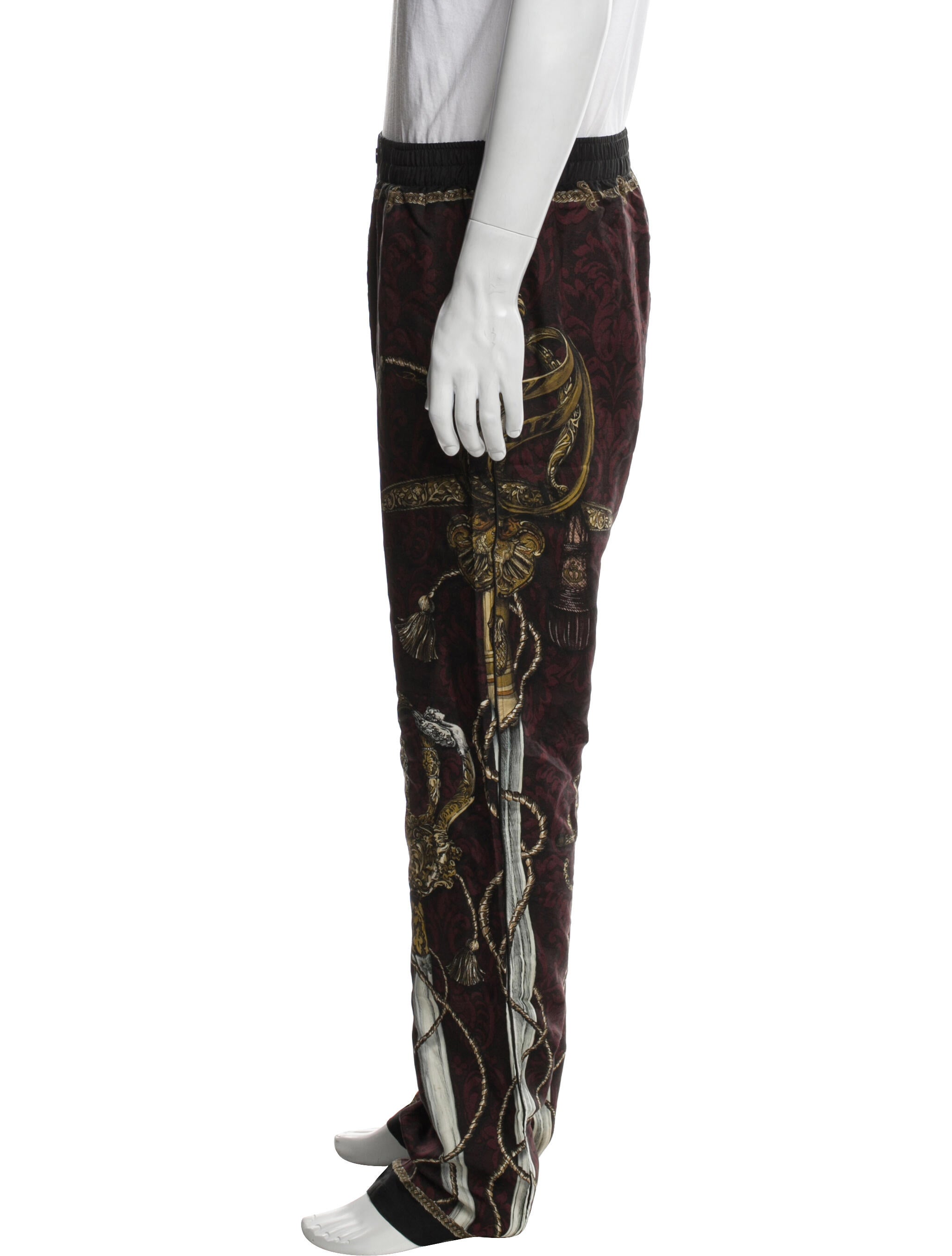 Dolce & Gabbana Silk Printed Lounge Bottoms