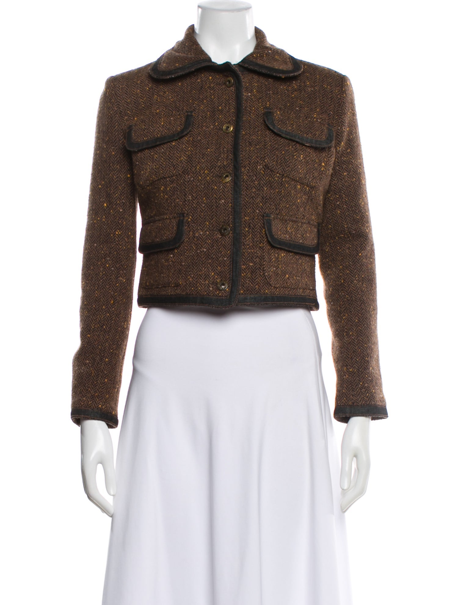 D&G Wool Tweed Pattern Evening Jacket