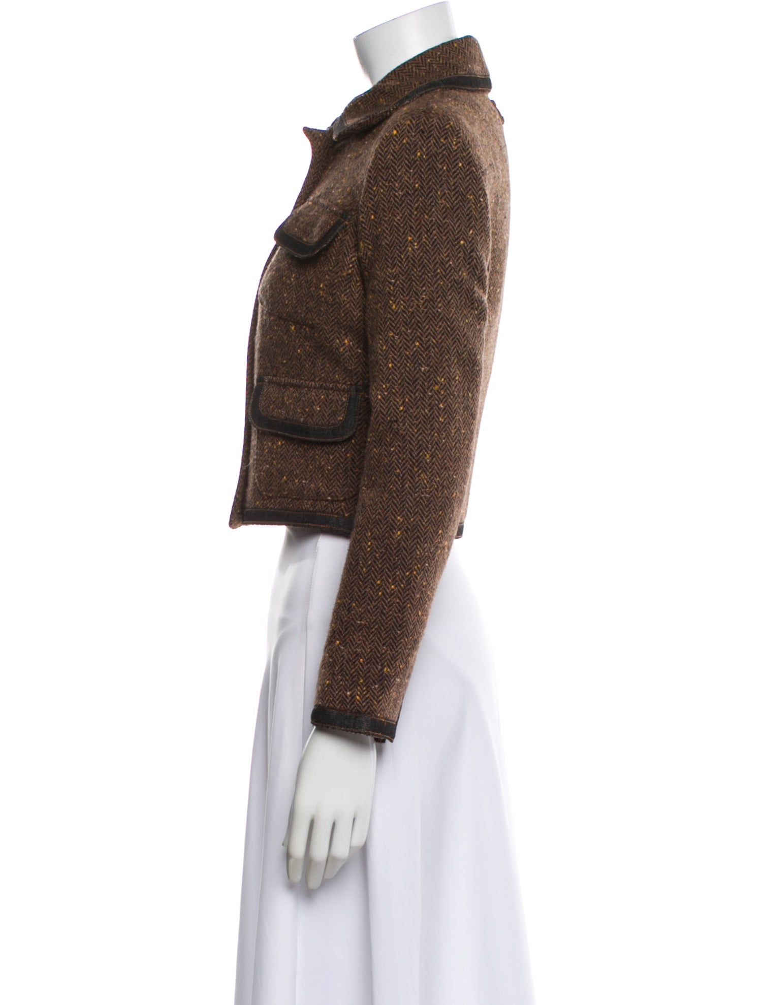 D&G Wool Tweed Pattern Evening Jacket