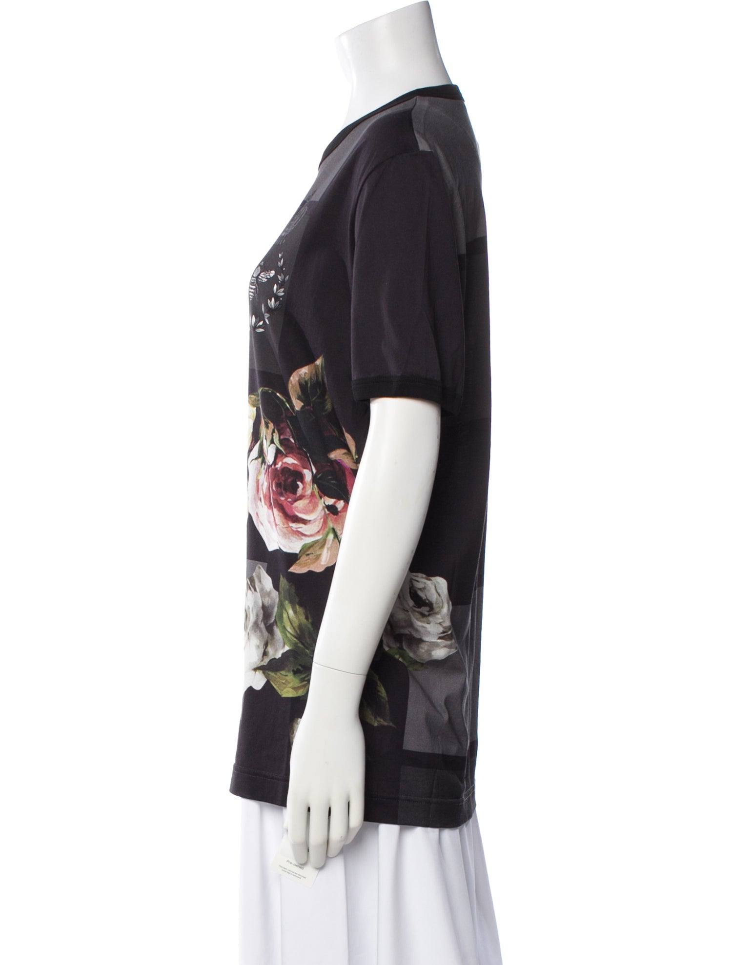 Dolce & Gabbana Floral Print Crew Neck T-Shirt