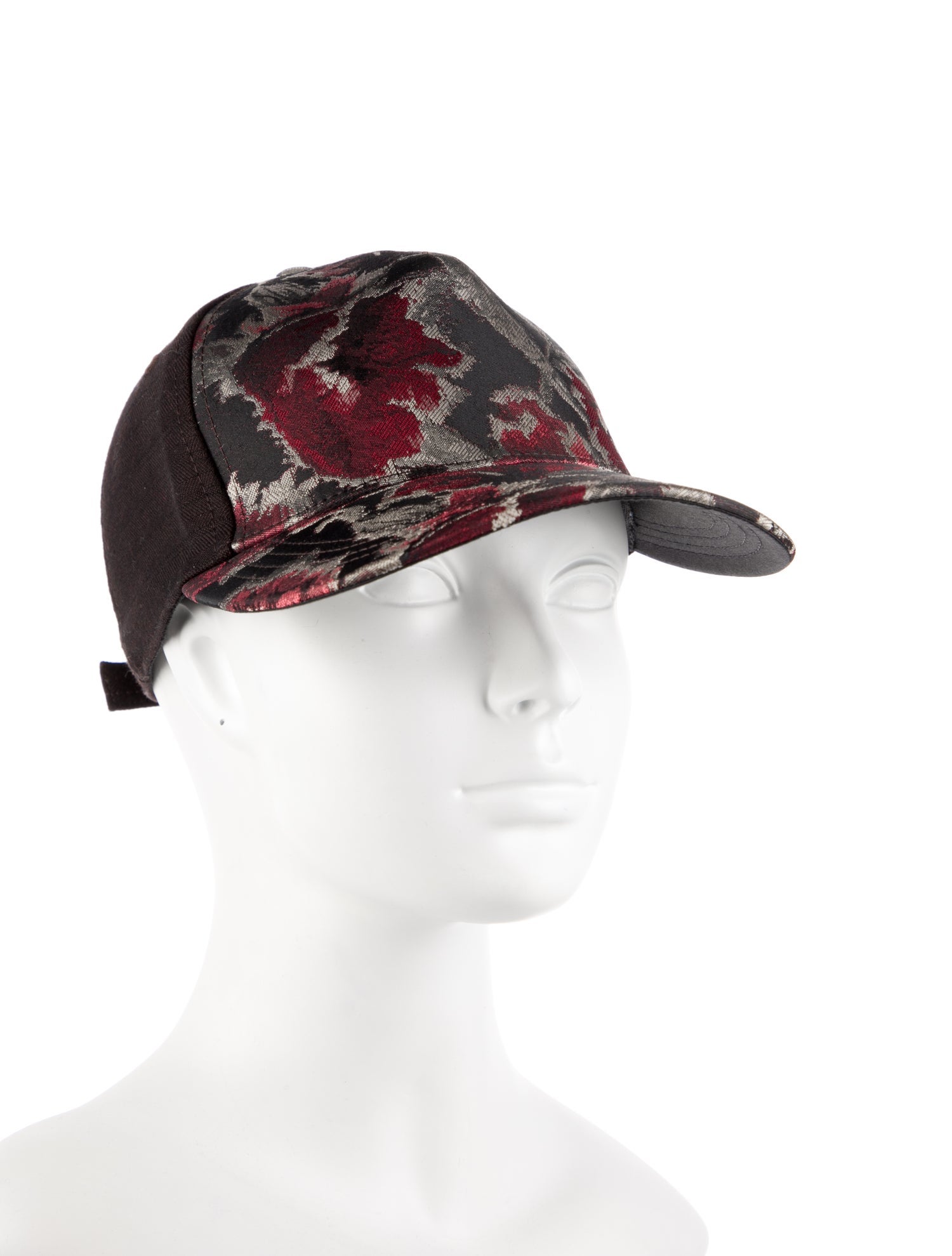 Dolce & Gabbana Brown and red patterned baseball cap