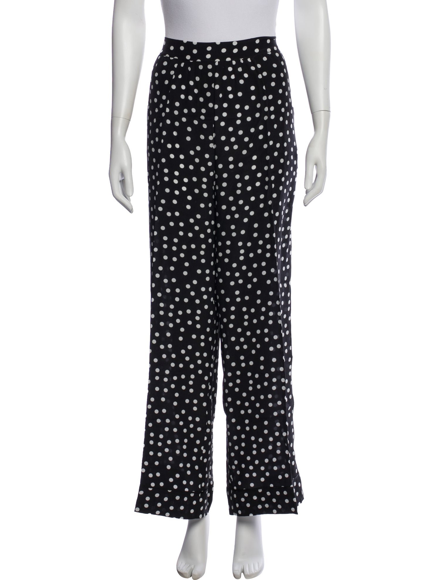 Dolce & Gabbana Silk Polka Dot Print Pajamas