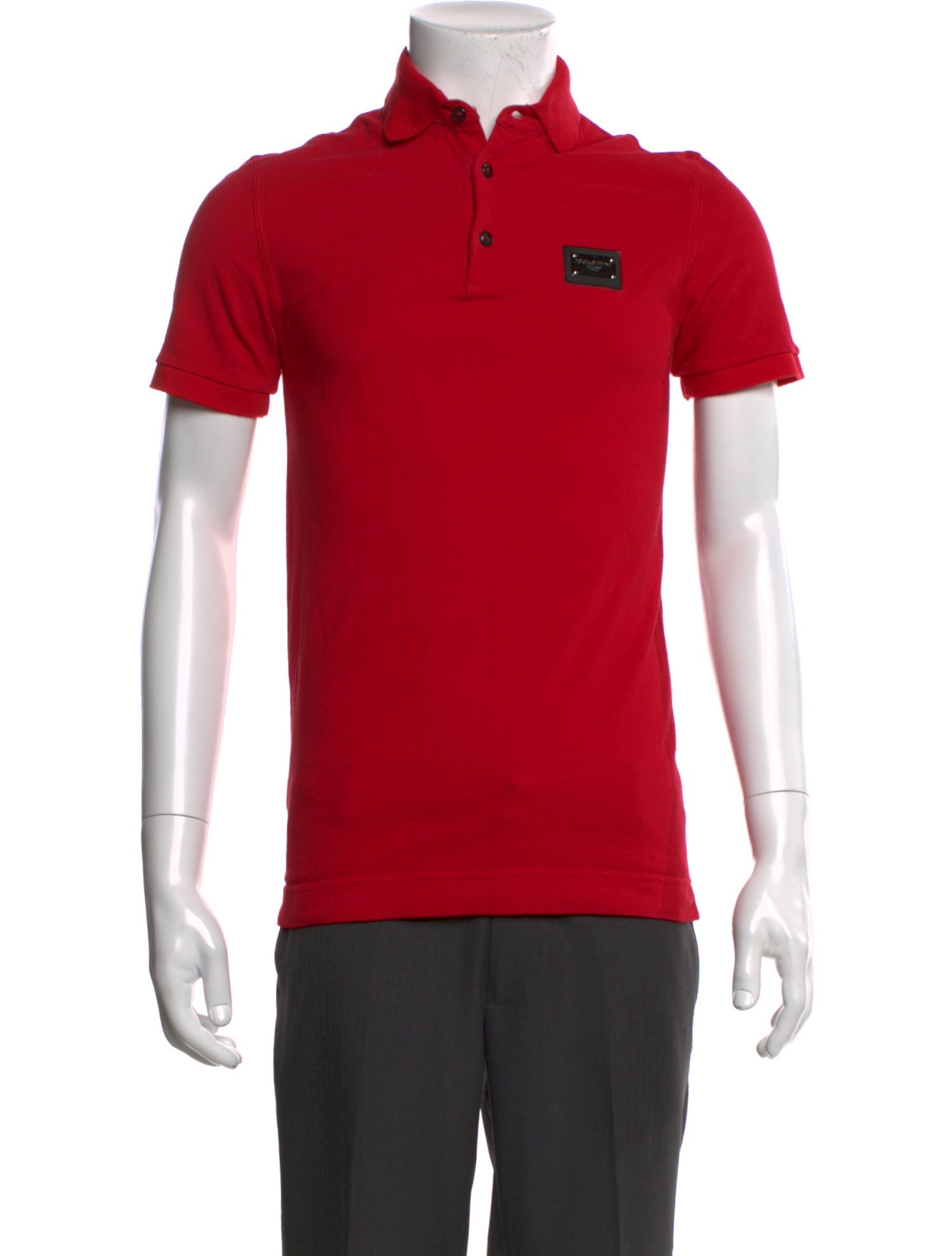 Dolce & Gabbana Graphic Print Crew Neck Polo Shirt