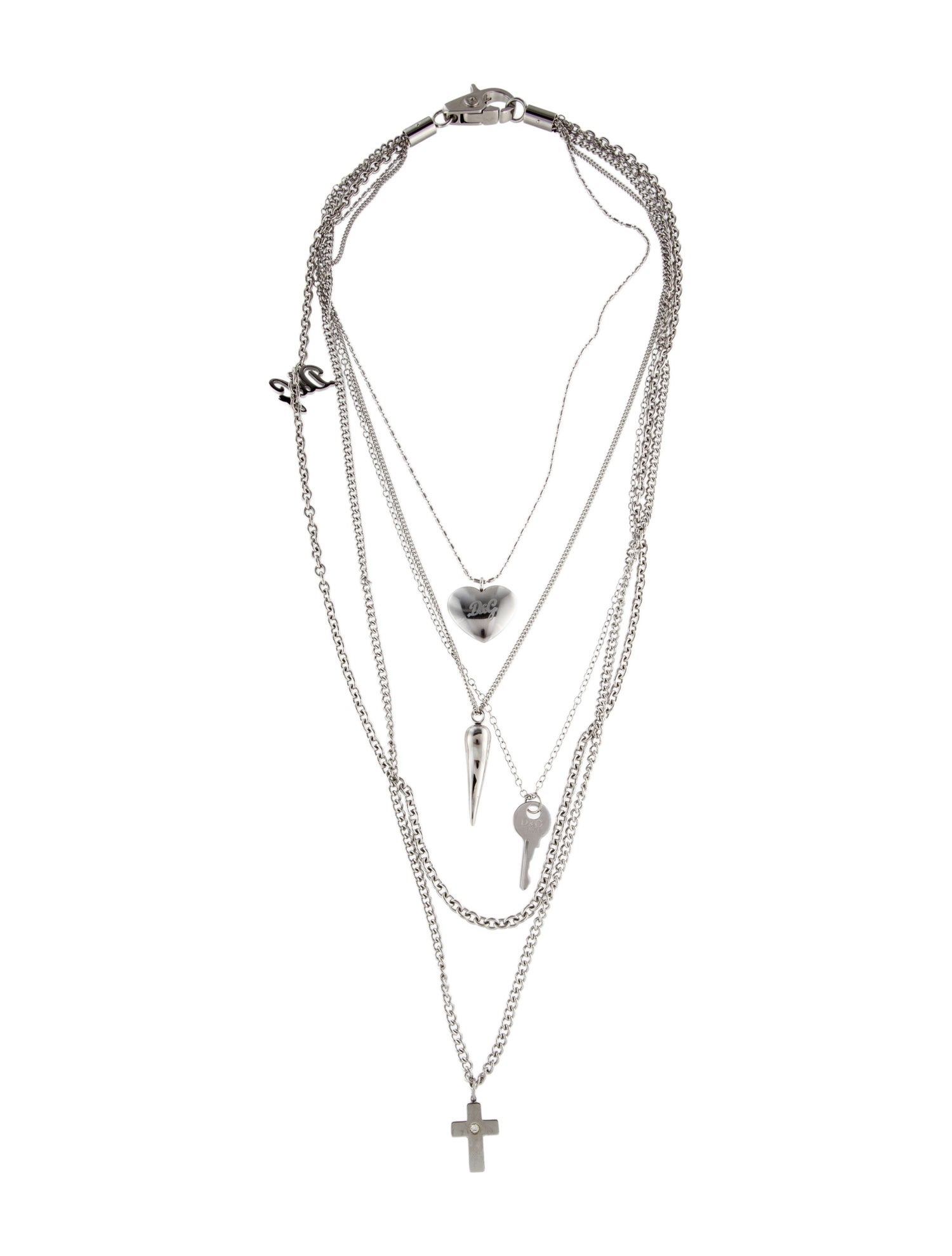 Dolce & Gabbana Multistrand Charm Necklace